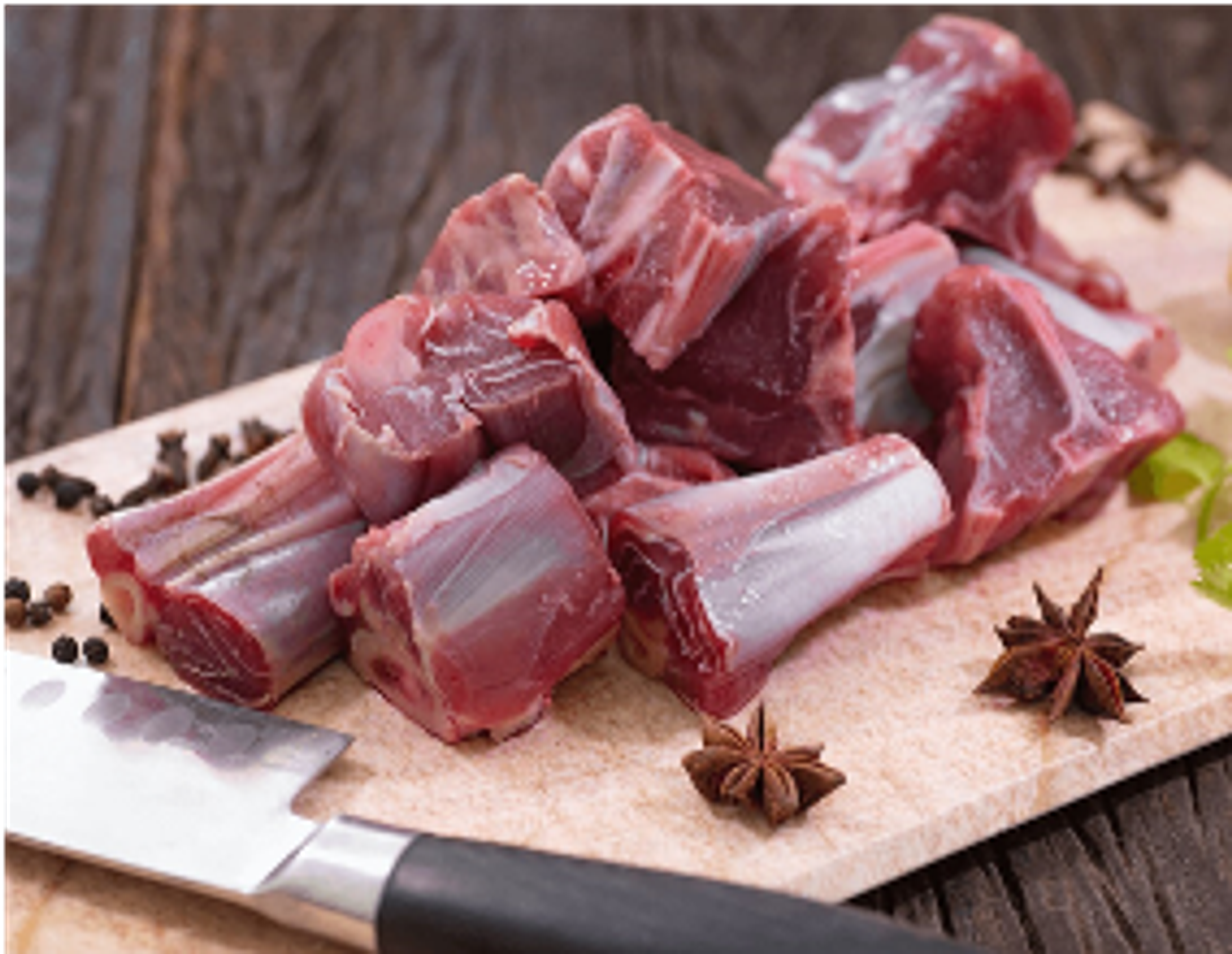 Goat, curry cut on bone