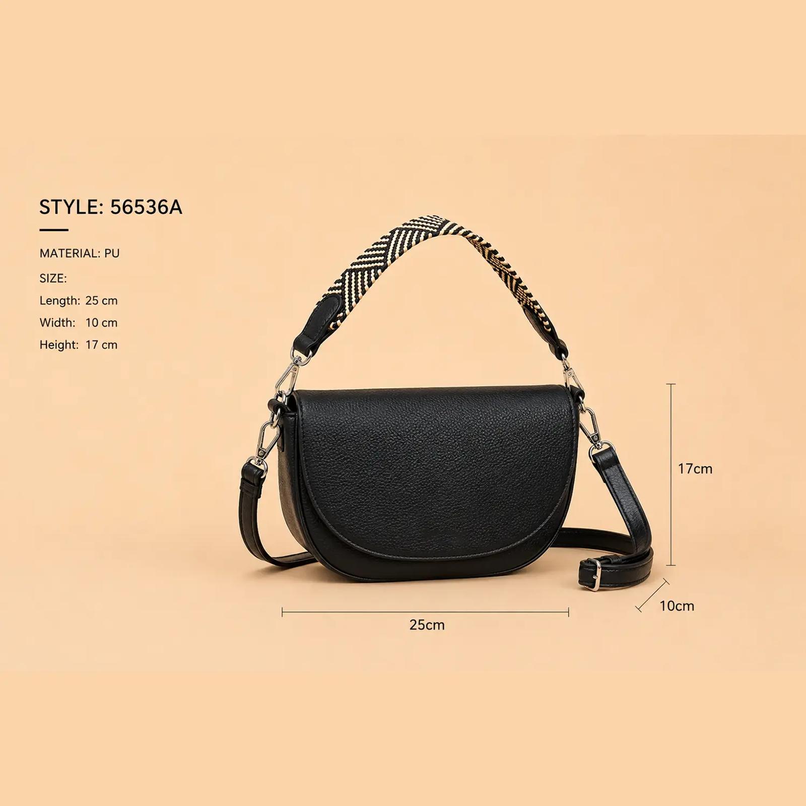 Half-Moon Flap Bag Pebbled PU Custom Logo OEM Manufacturer thumbnail 2