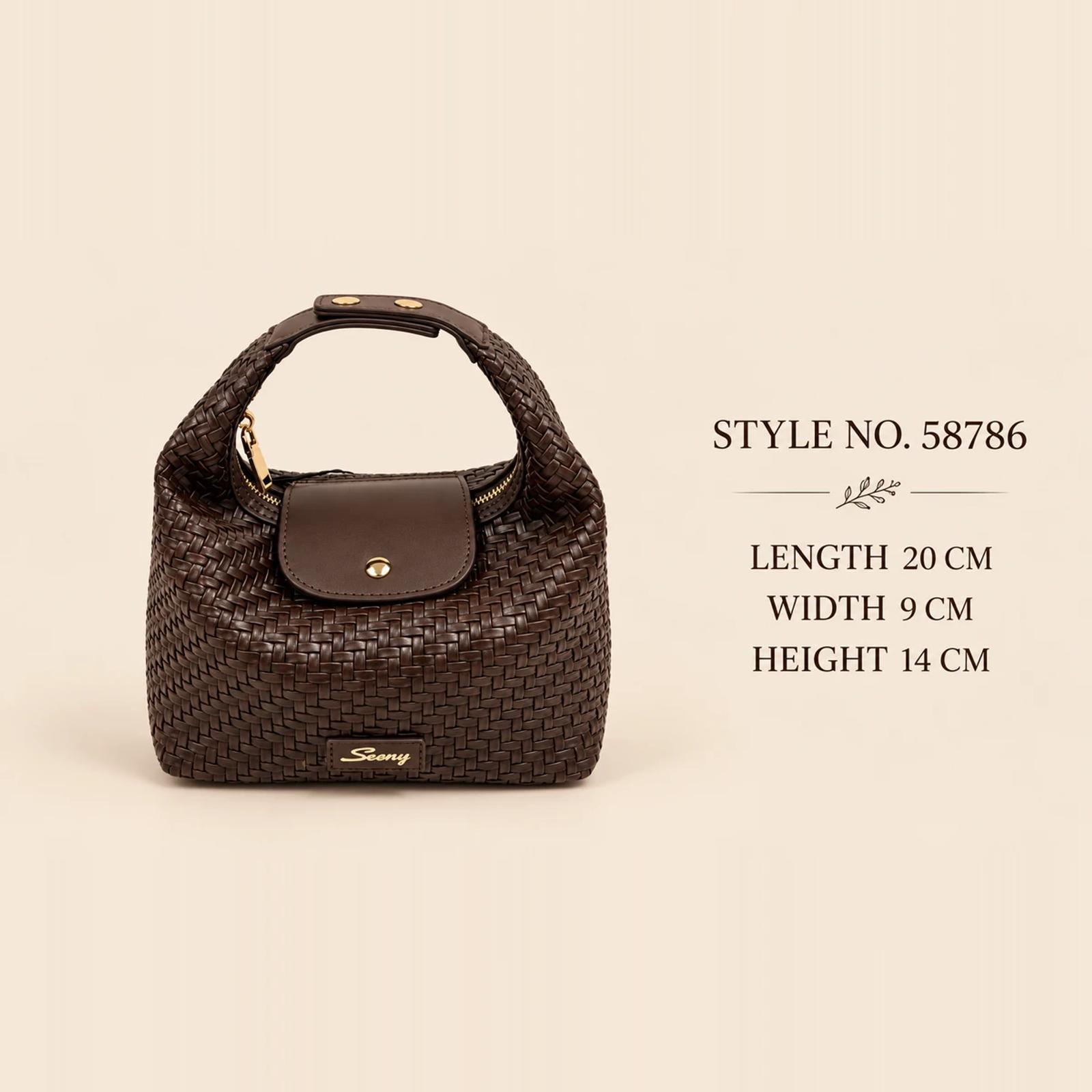 Quiet Luxury Embossed PU Top Handle Bag | OEM Handbag Manufacturer thumbnail 2