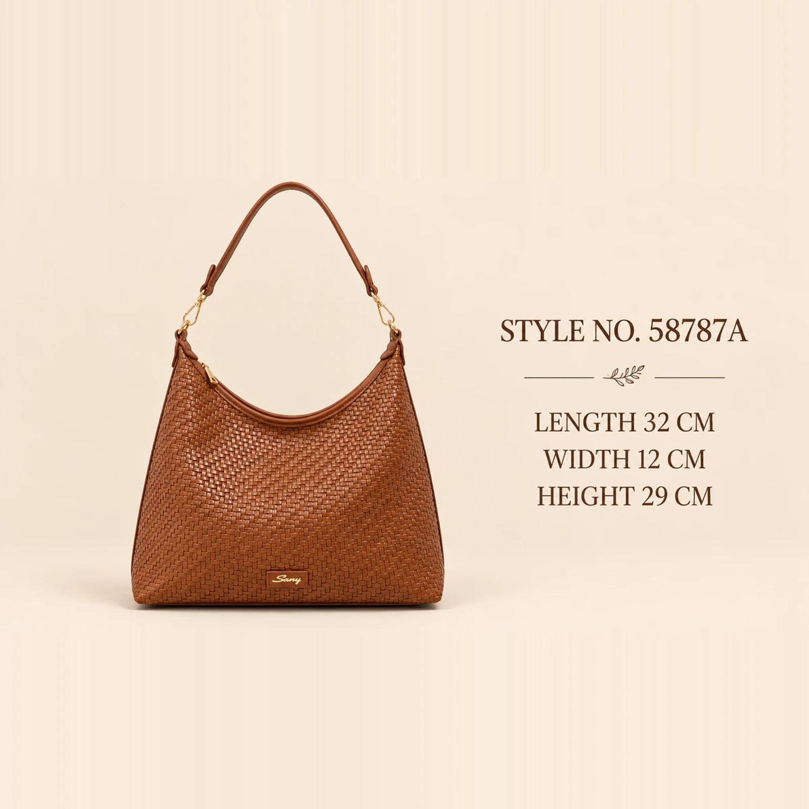Quiet Luxury Embossed PU Hobo Bag | OEM Handbag Manufacturer thumbnail 2