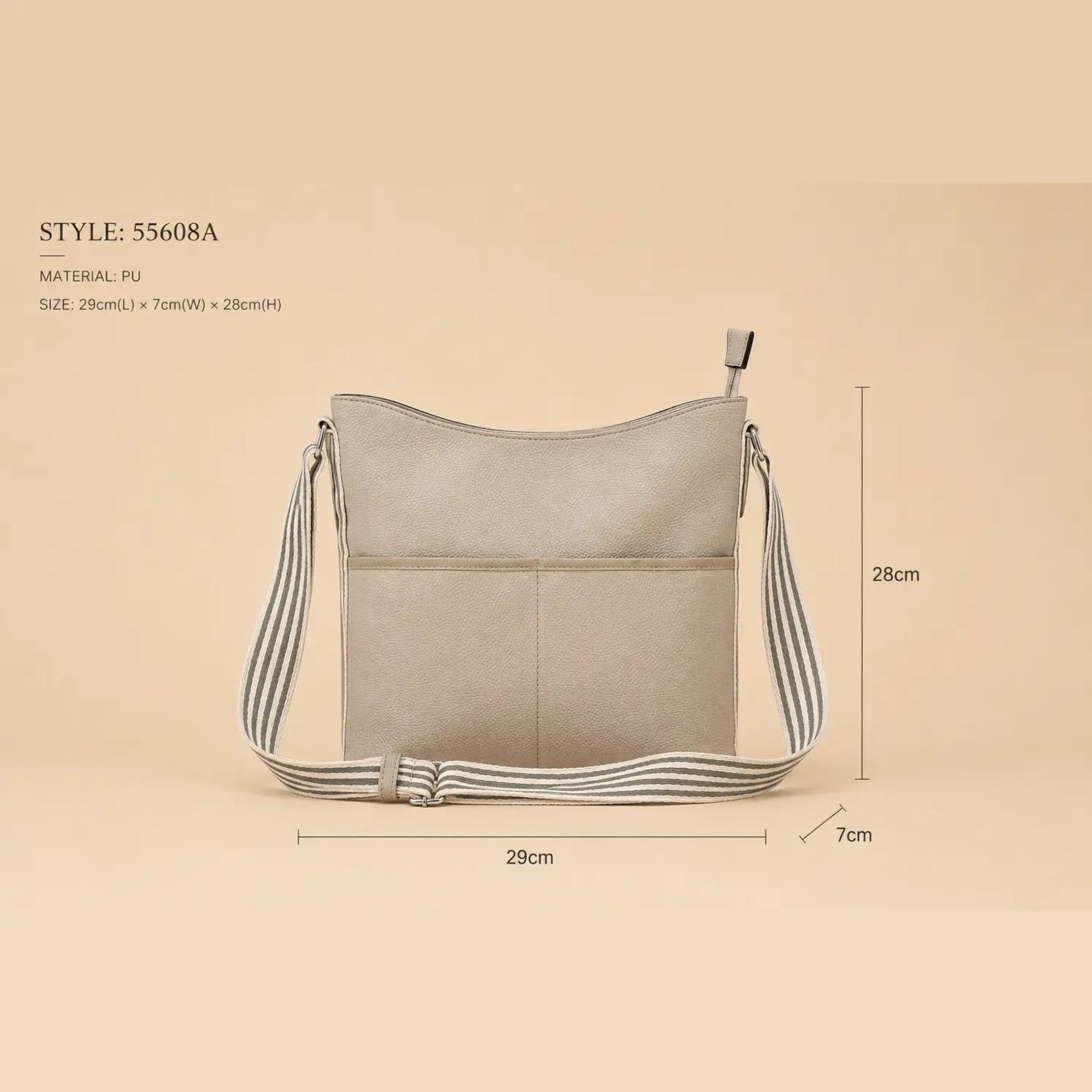 Custom Pebbled PU Multi-Strap Shoulder Bag Factory Direct thumbnail 2