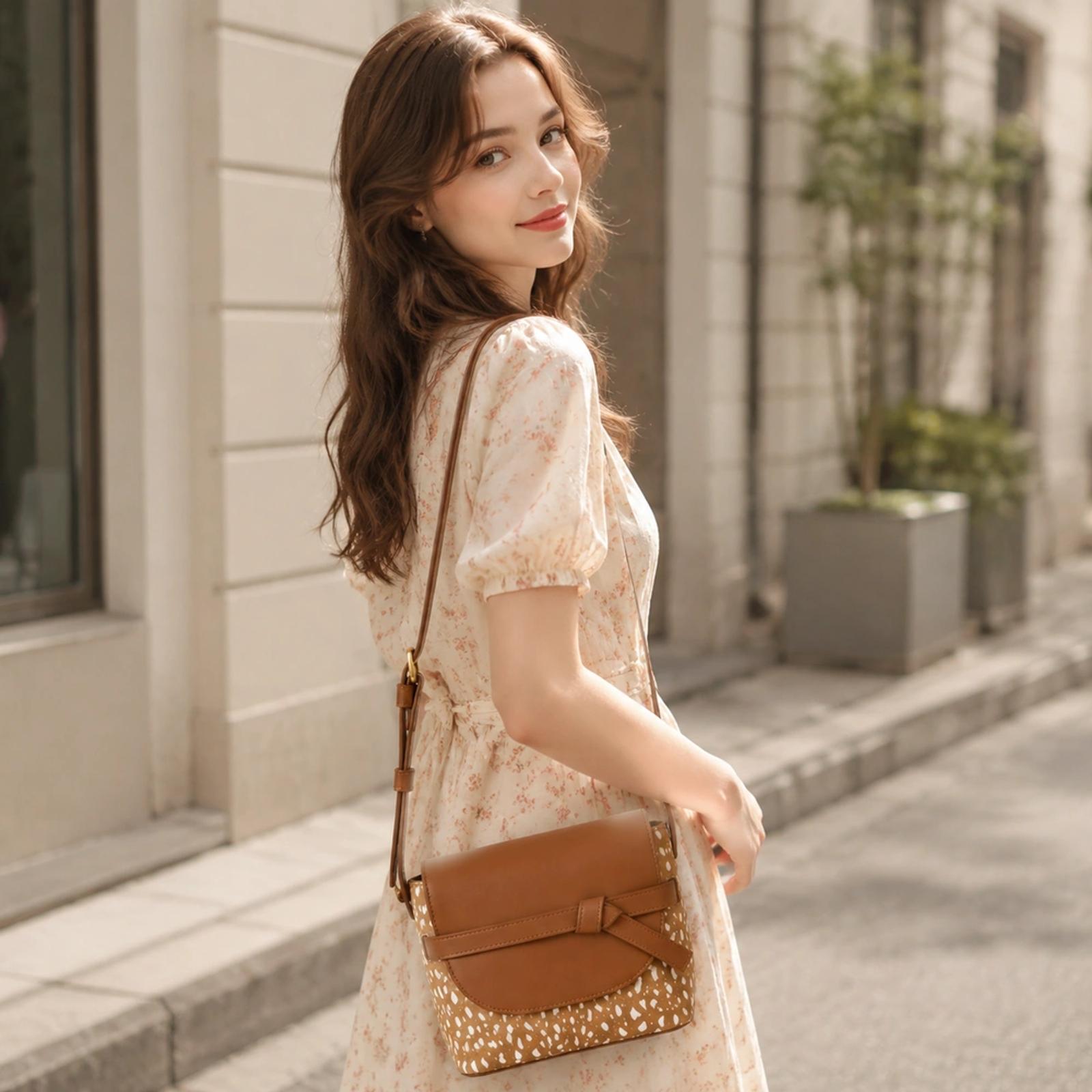 Woven Stripe Canvas Bucket Crossbody Bag OEM Factory thumbnail 4