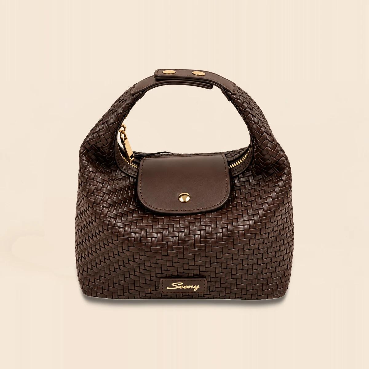 Quiet Luxury Embossed PU Top Handle Bag | OEM Handbag Manufacturer — image 1
