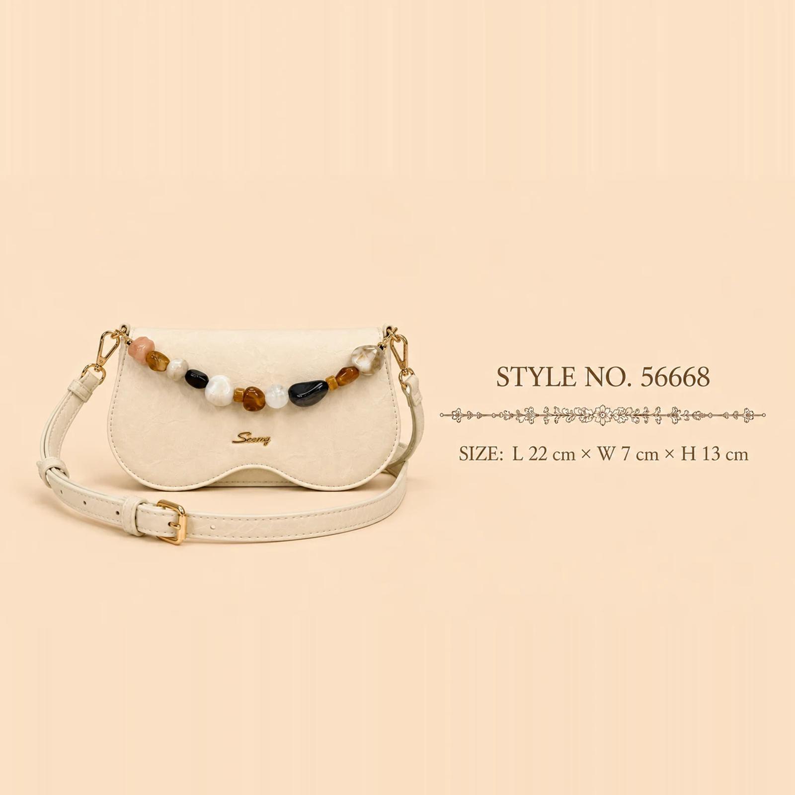 Scalloped Cloud Flap Crossbody Bag | PU OEM Manufacturer thumbnail 2