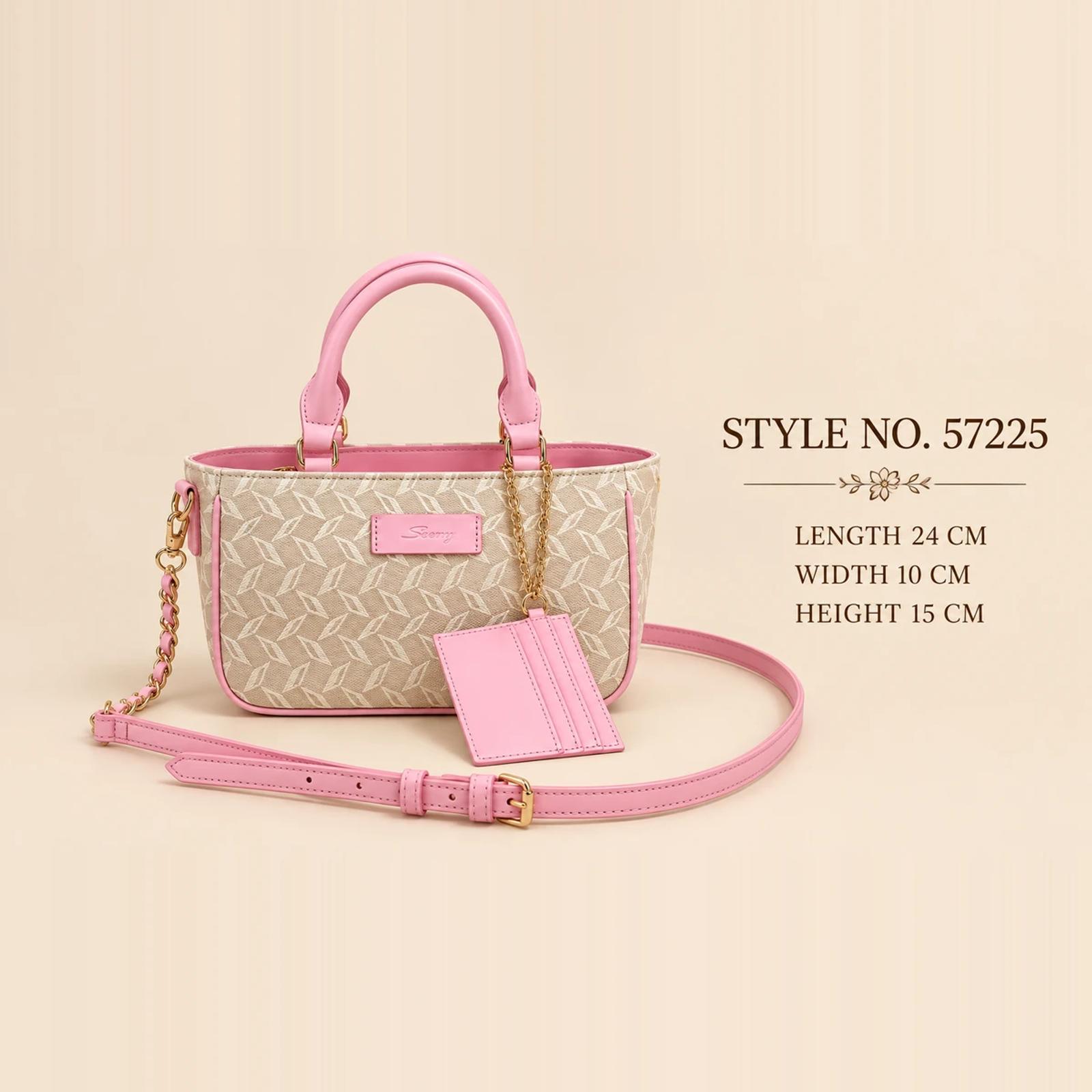 Sweet Resort Style Monogram PU Crossbody Bag | OEM Handbag Factory thumbnail 2