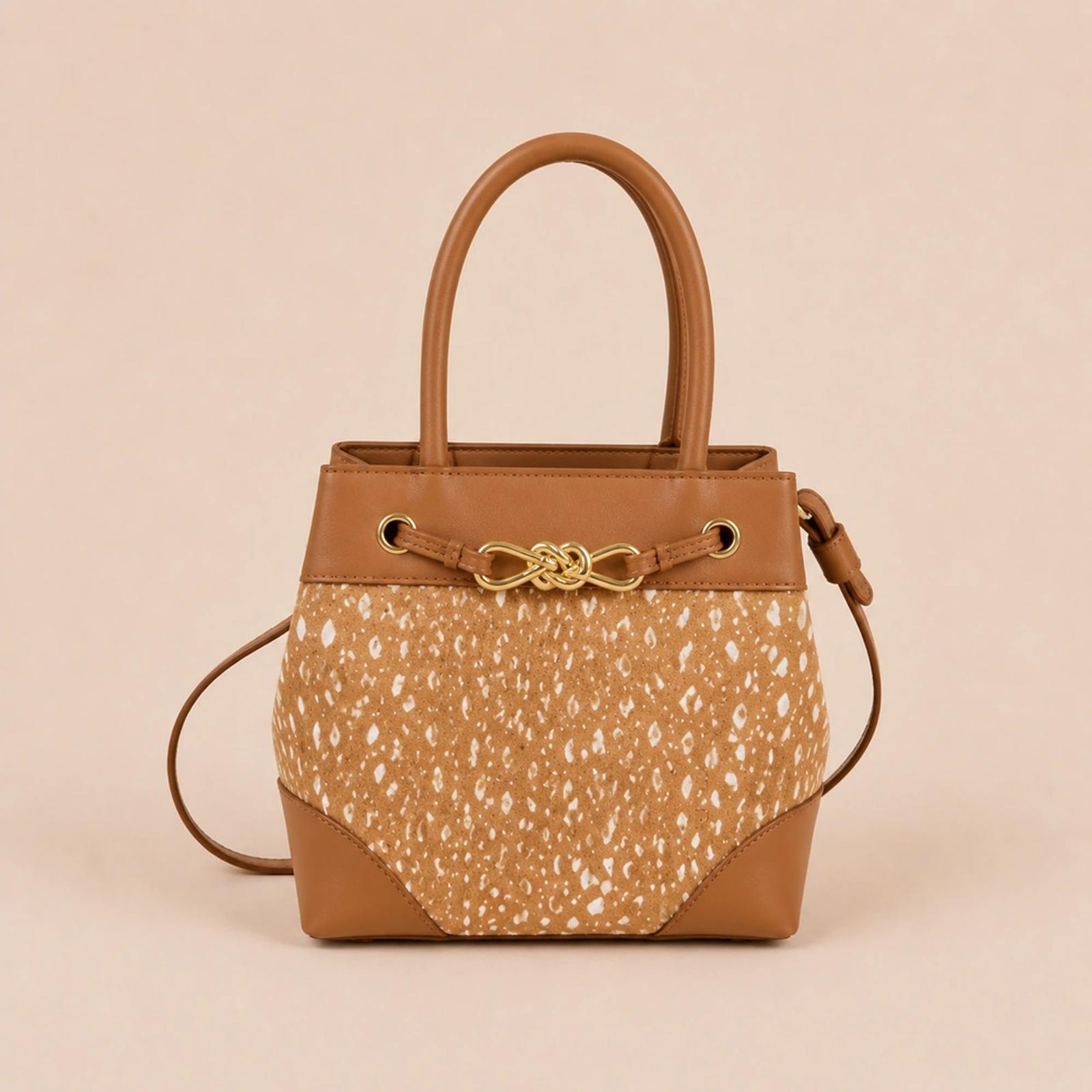 Hand-woven Raffia & PU Leather Tote Bag | OEM/ODM Factory thumbnail 2