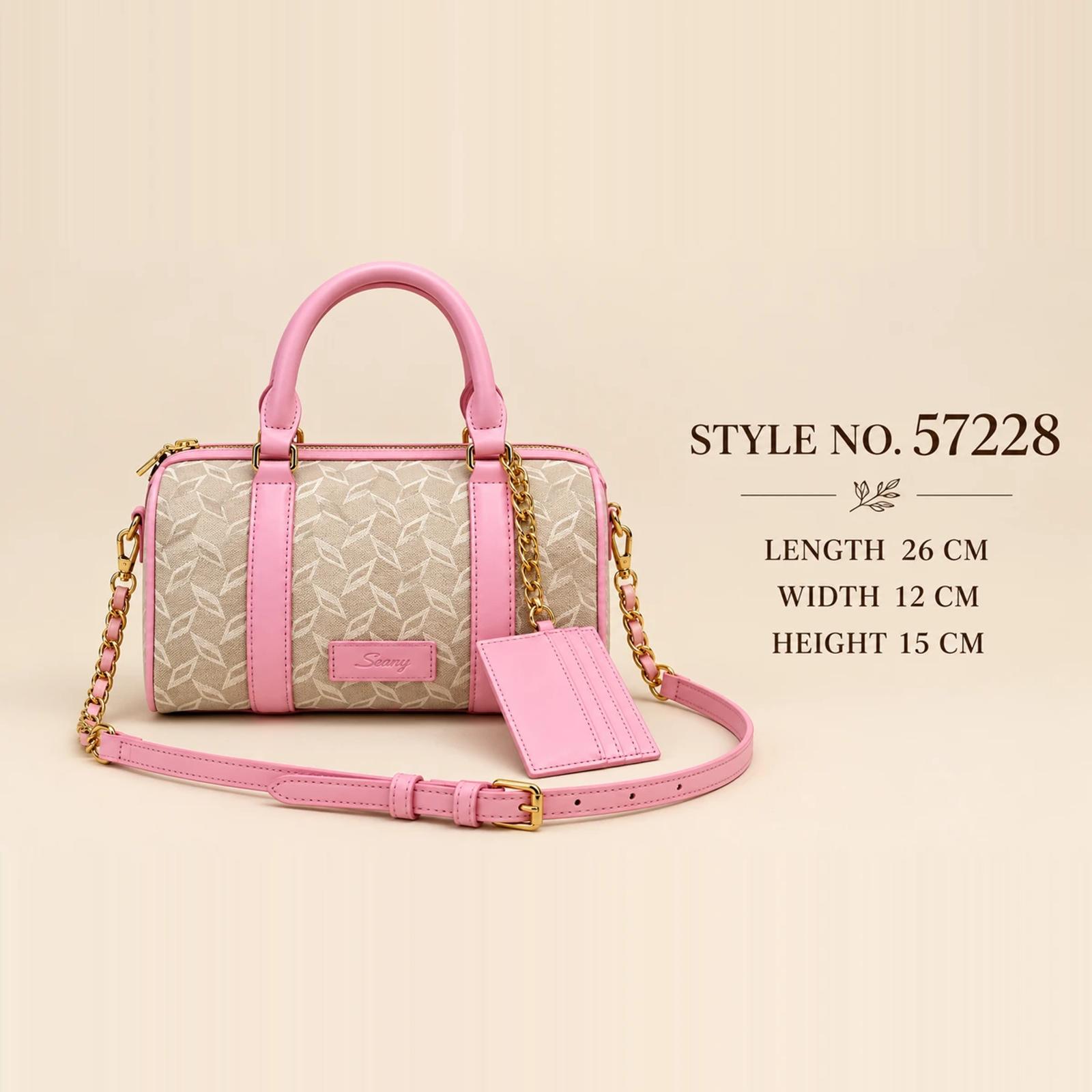Sweet Resort Style Monogram PU Crossbody Bag | OEM Factory thumbnail 2