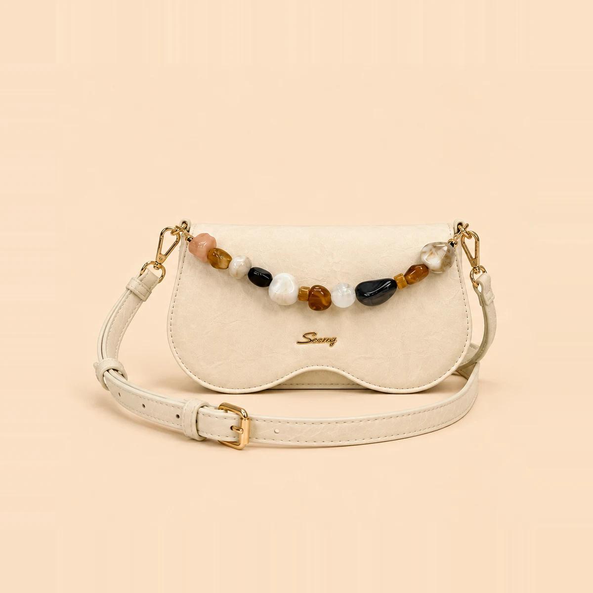 Scalloped Cloud Flap Crossbody Bag | PU OEM Manufacturer