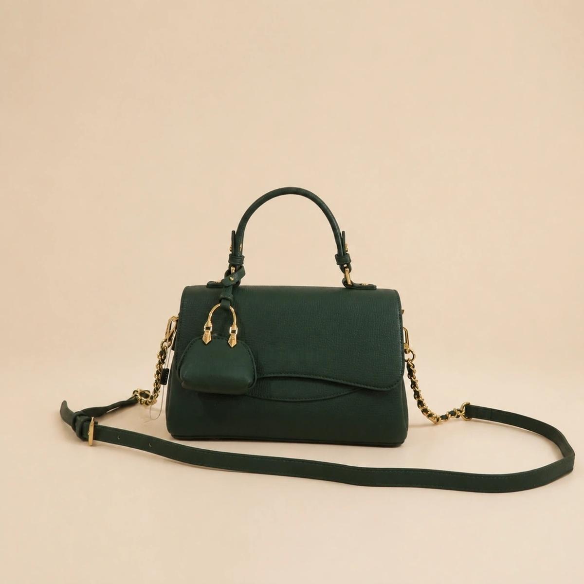 Structured Grained PU Top Handle Satchel — OEM Bulk Supply — image 1