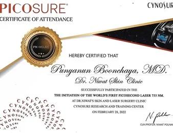Dr. Punyanan Boonchaya Certificate 11