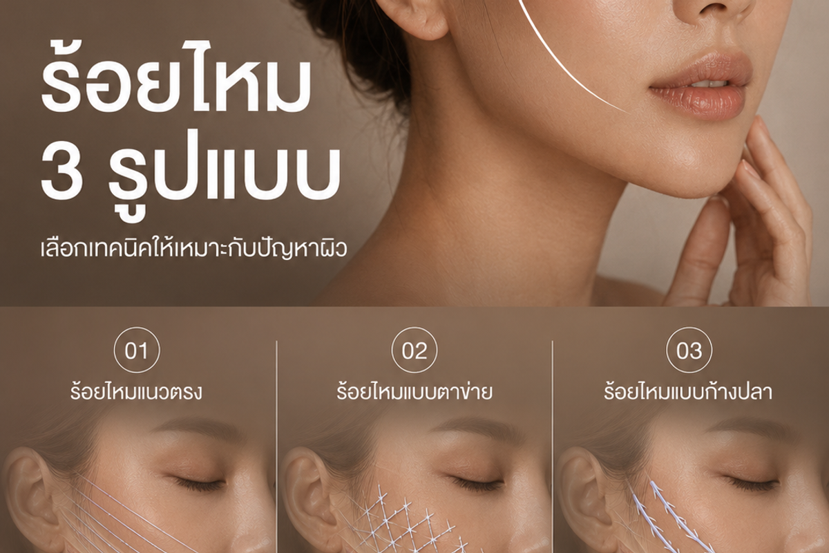 ร้อยไหม 3 รูปแบบ