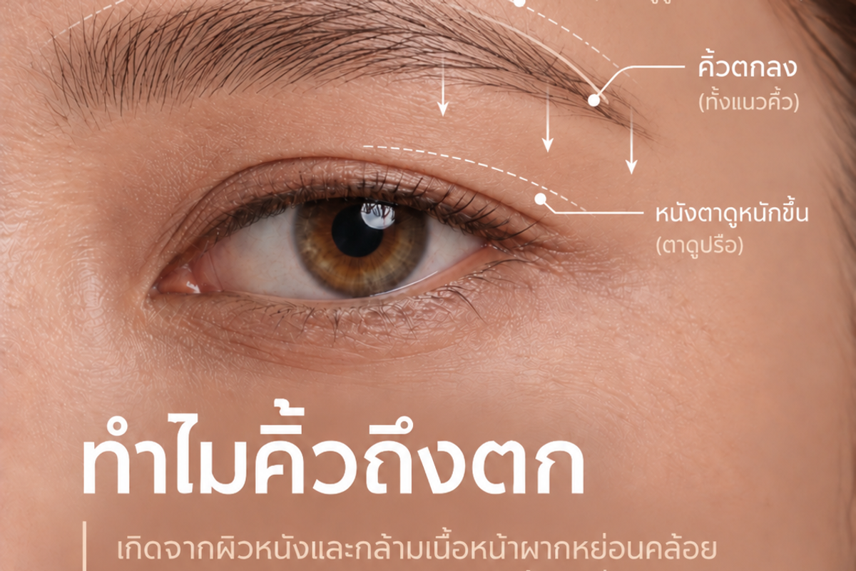 ทำไมคิ้วถึงตก