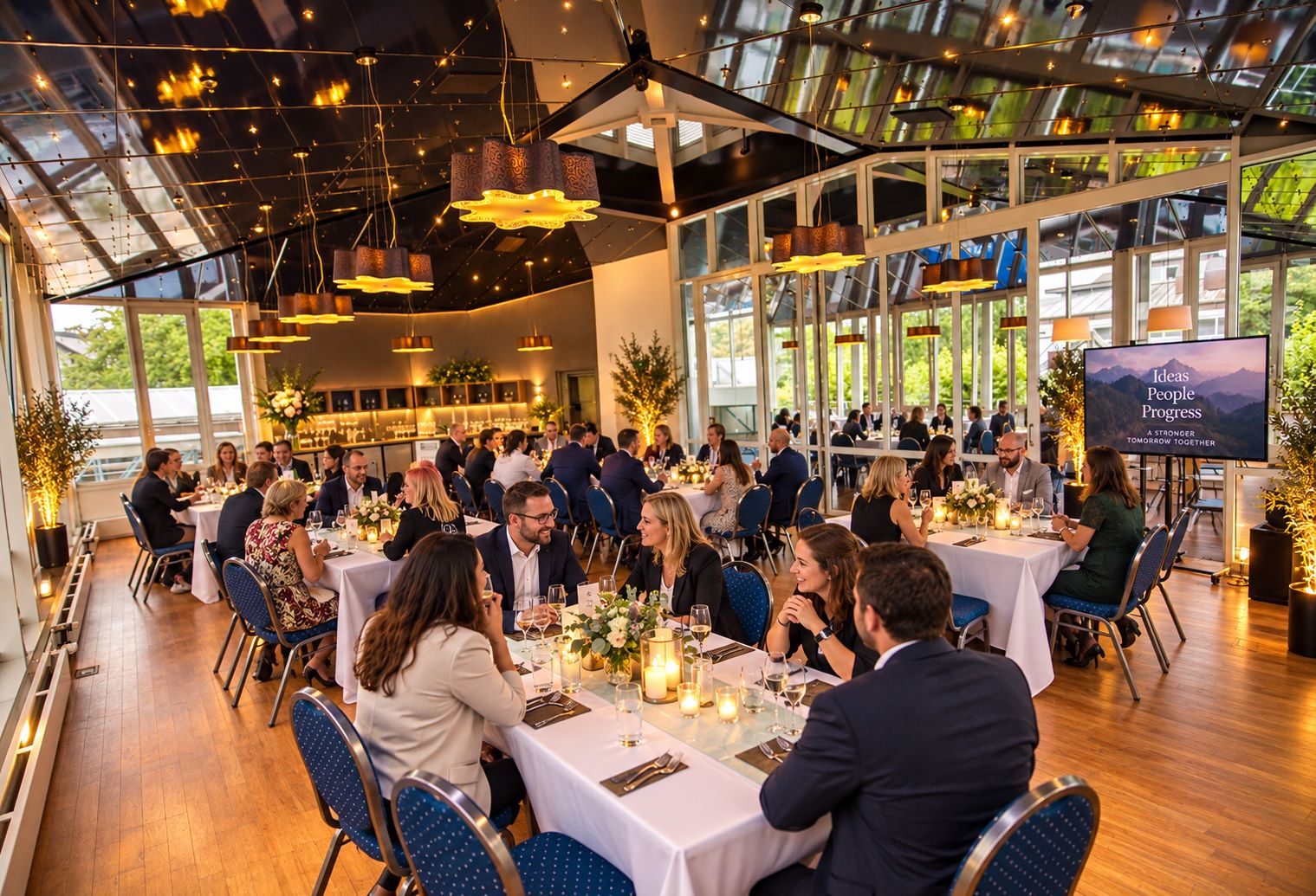 Event floor with daylight