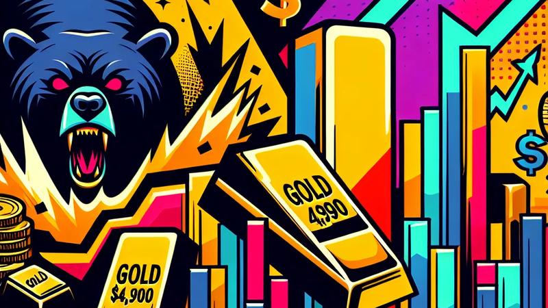 Gold Dips Near $4,900 Amid Heightened Market Pressures