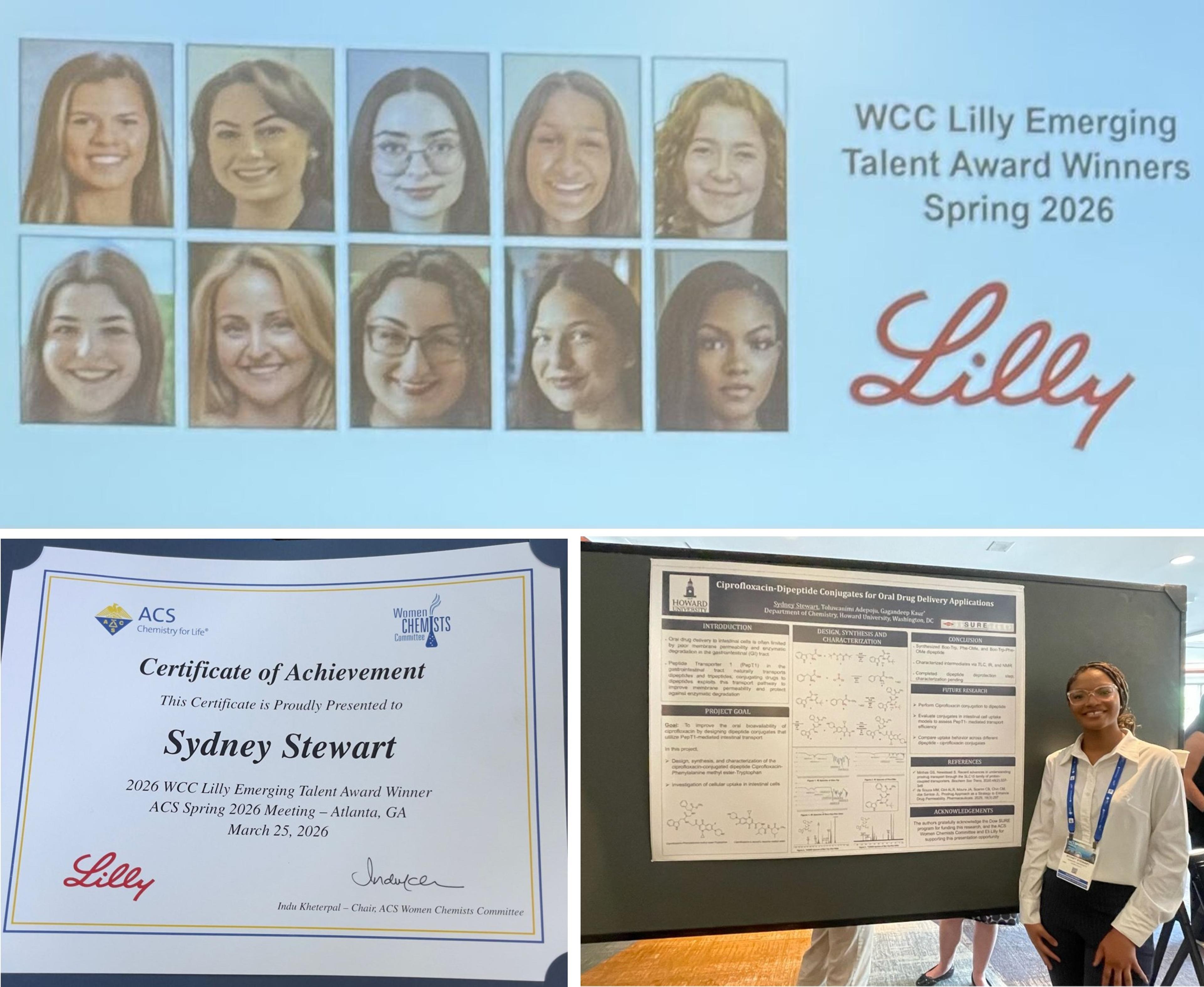 Sydney Stewart - Winner of the WCC/Lilly Emerging Talent Award ACS Spring 2026!
