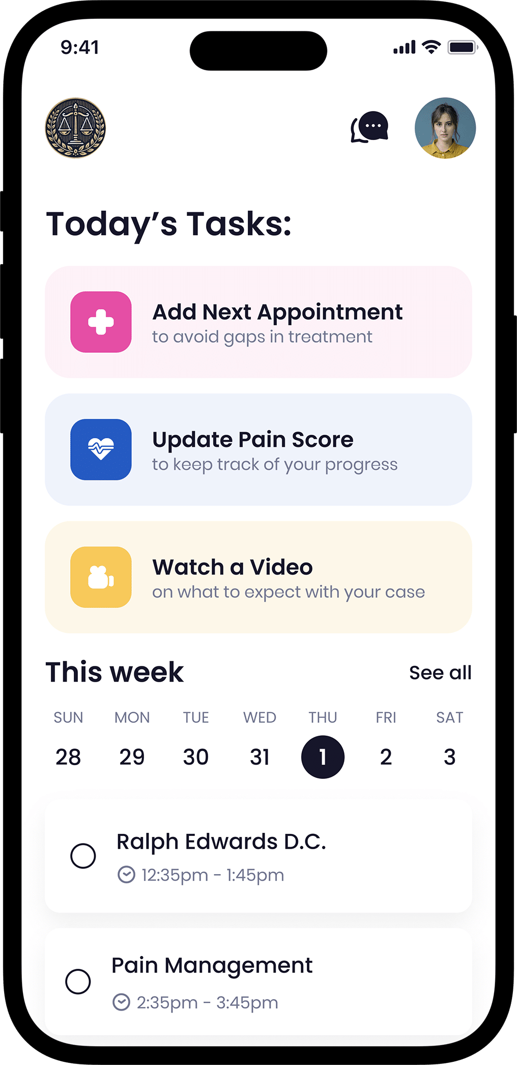 Quilia client portal interface