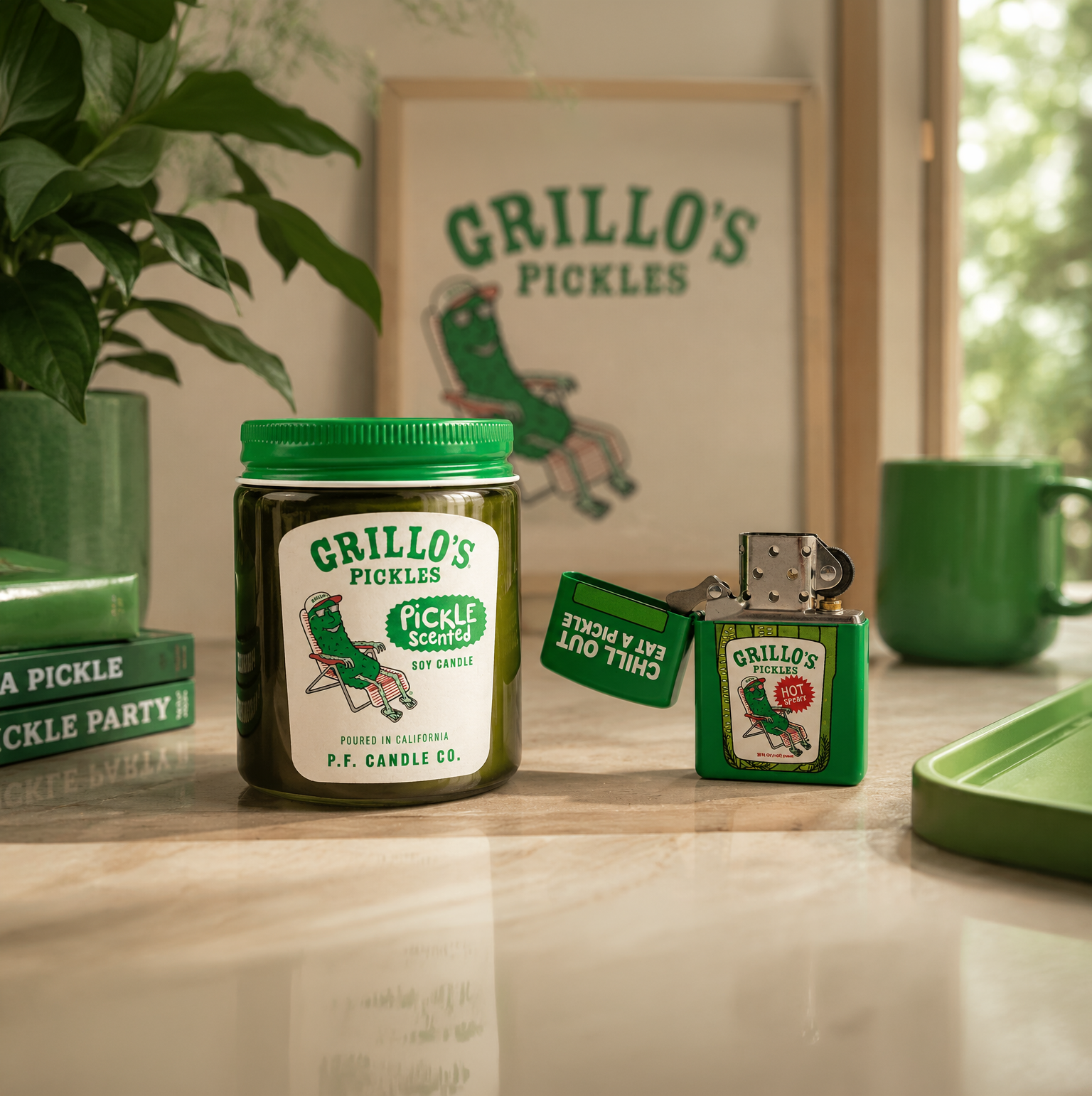 Unexpected objects carried the brand beyond the shop.