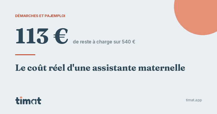 113 € de reste à charge sur 540 € après CMG et crédit d'impôt