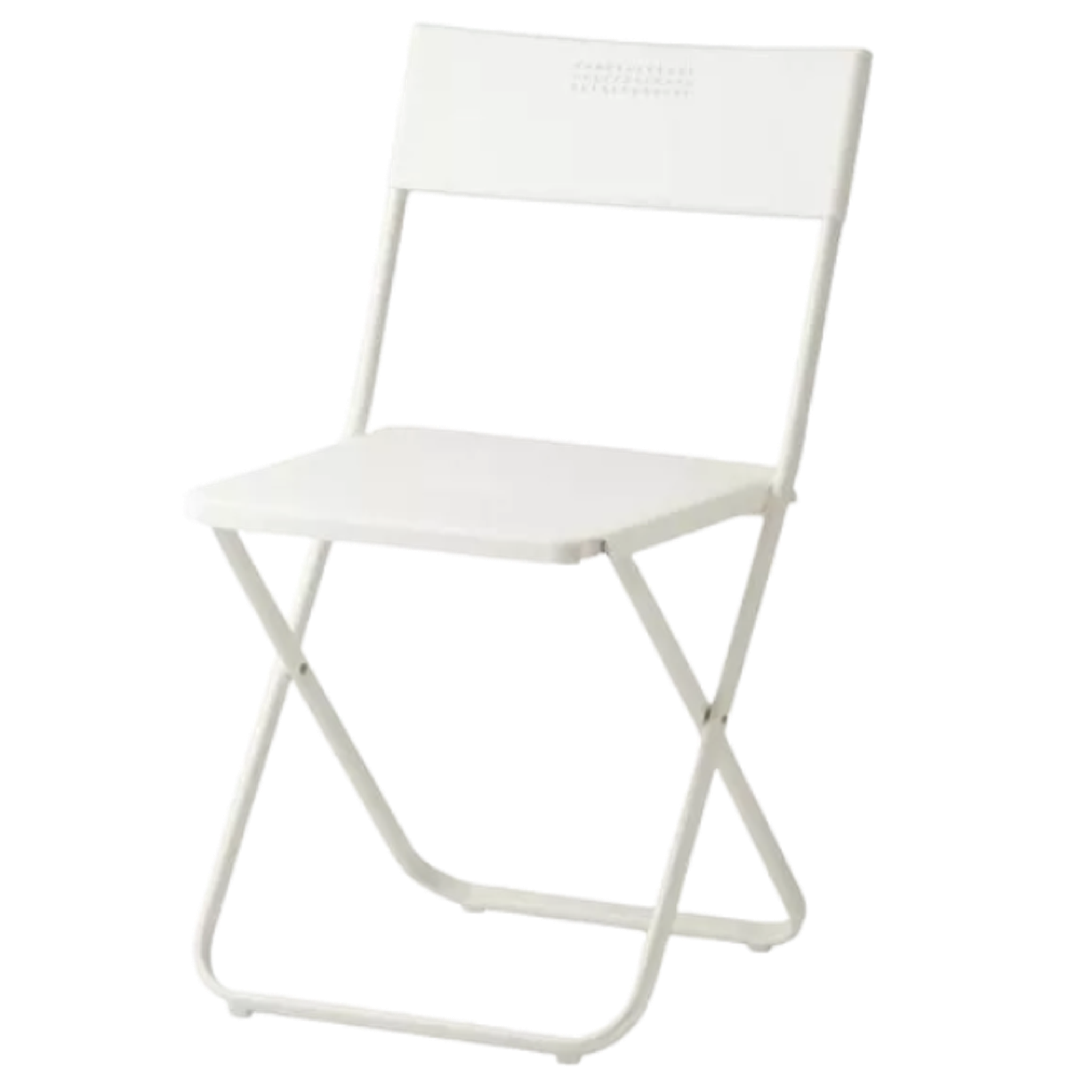 Klappstol, vit