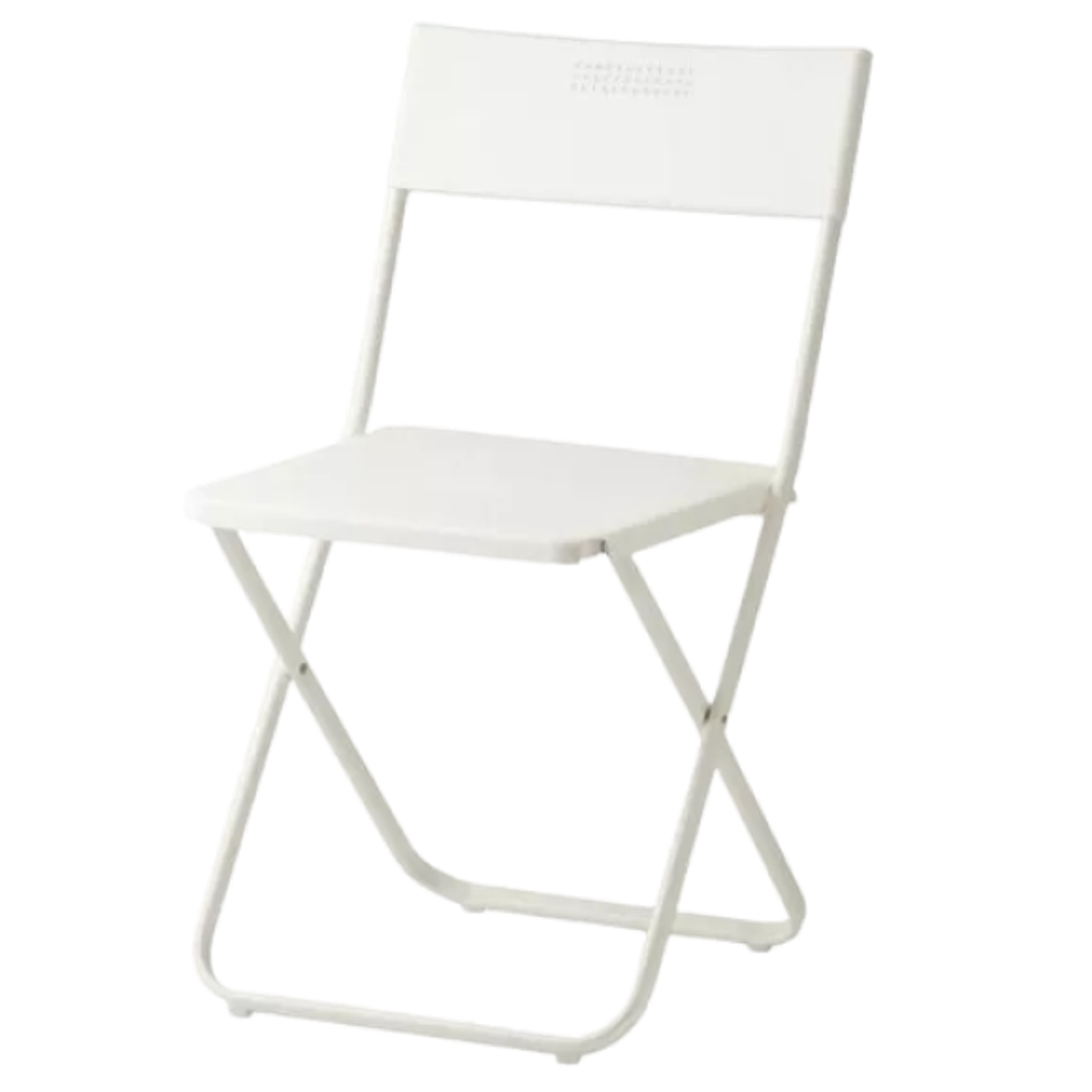 Klappstol, vit