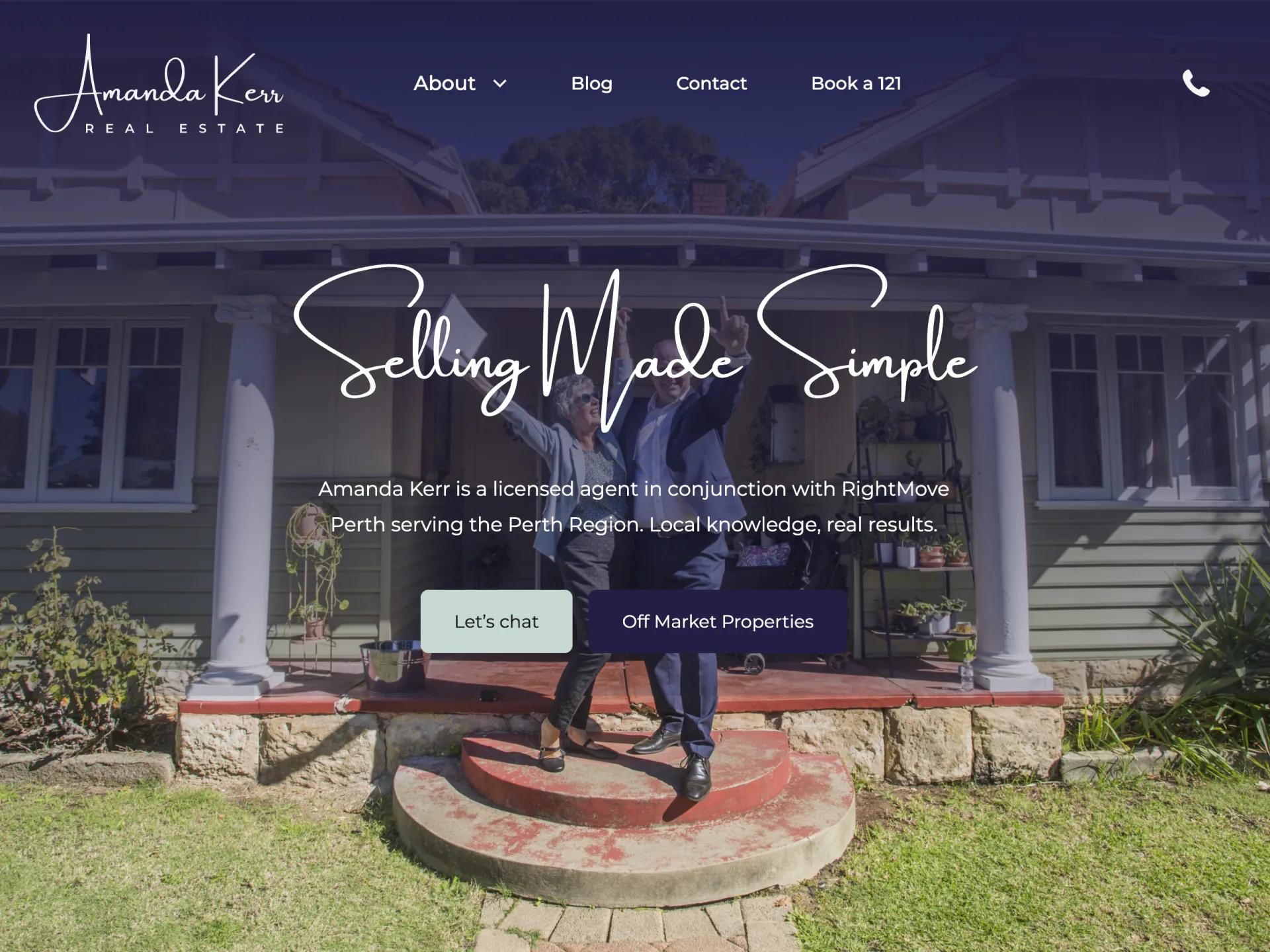 A mockup of the website homepage hero.