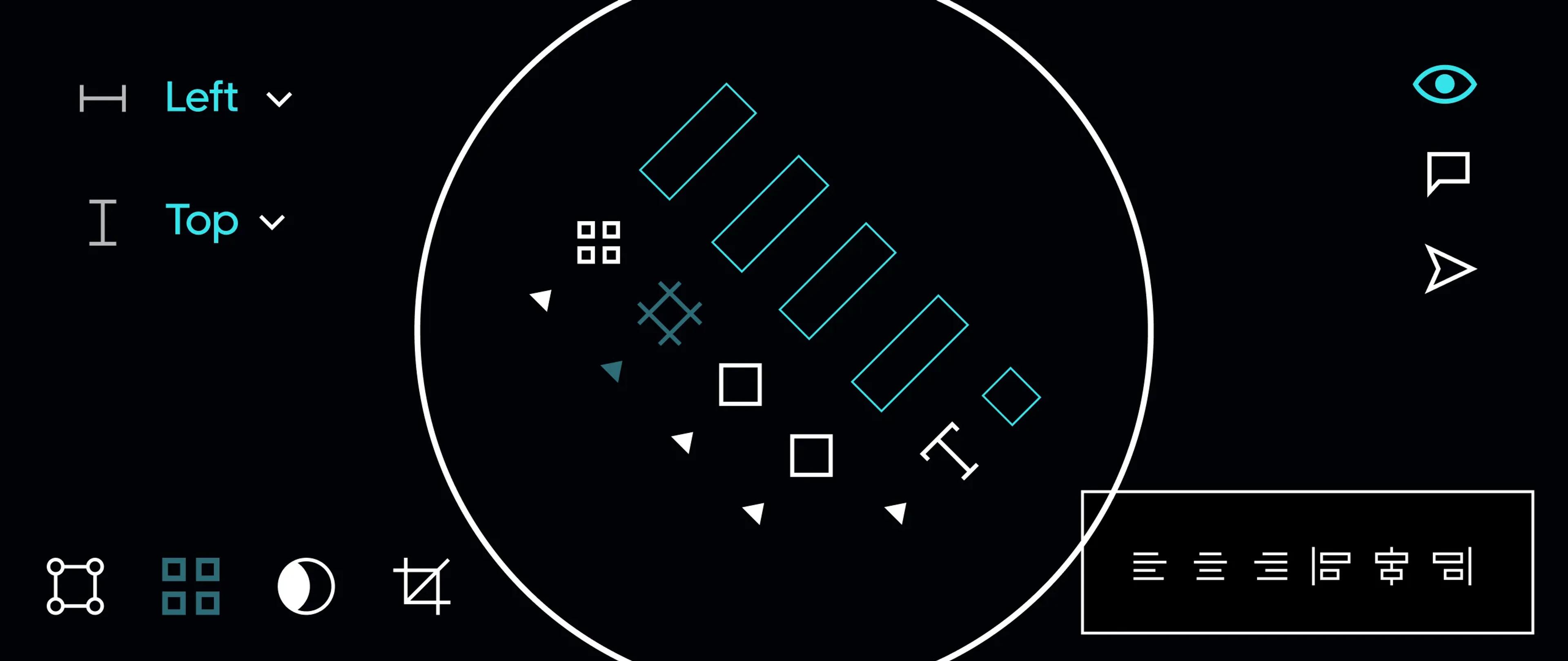A mockup of some figma related icons.
