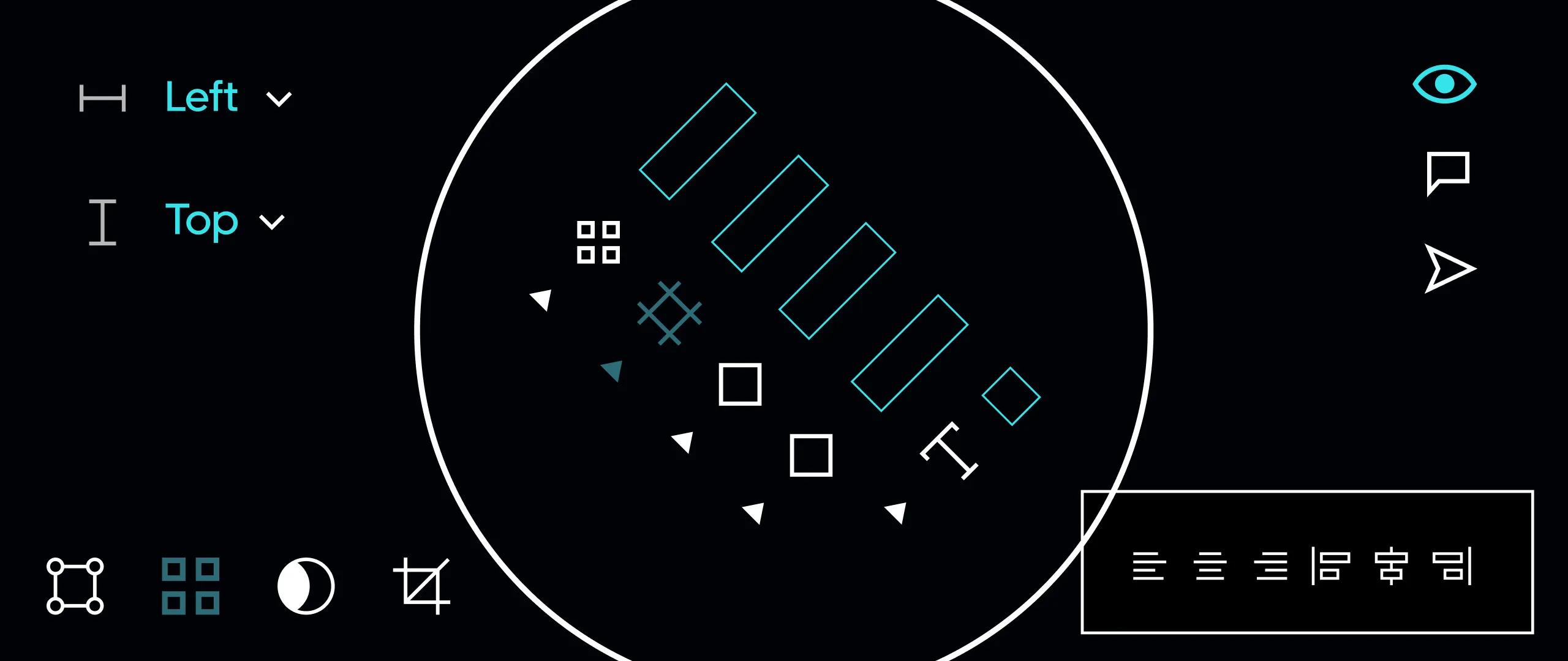 A mockup of some figma related icons.