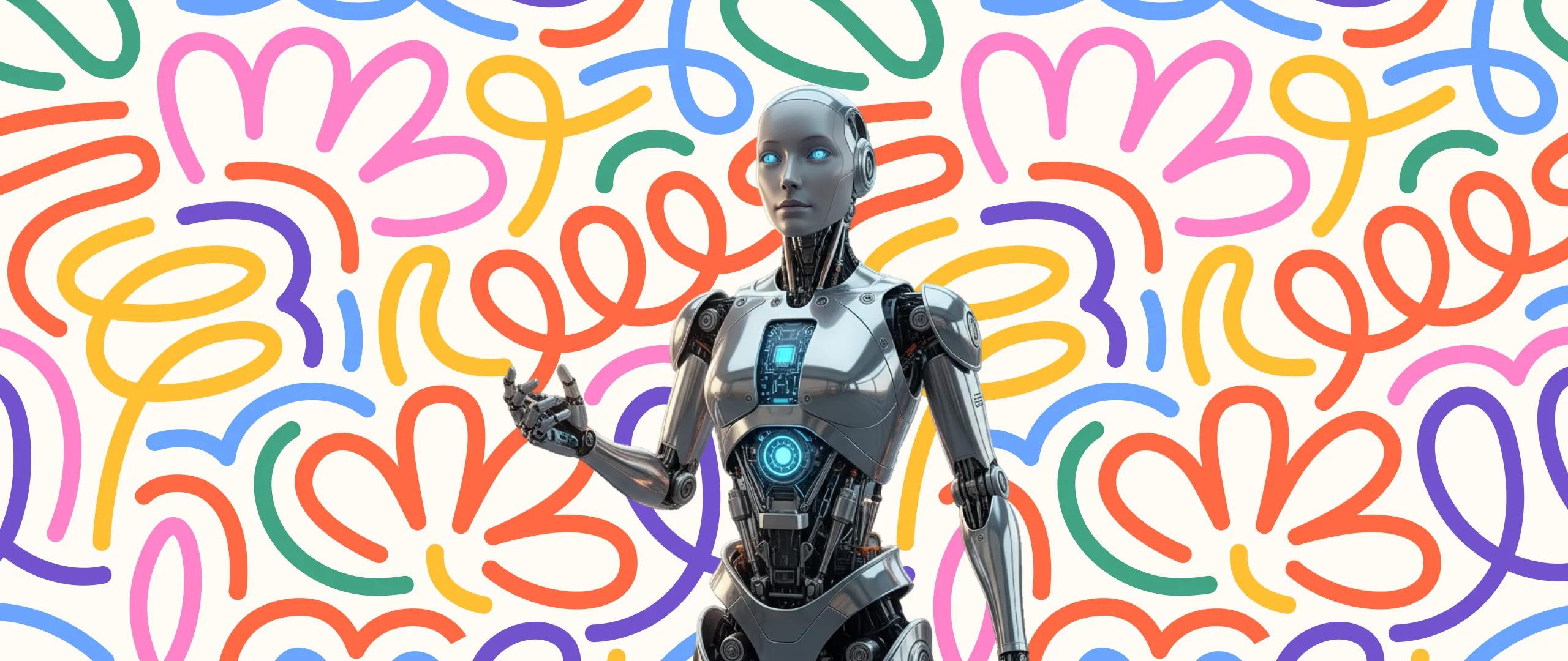 A mockup of an AI agent.