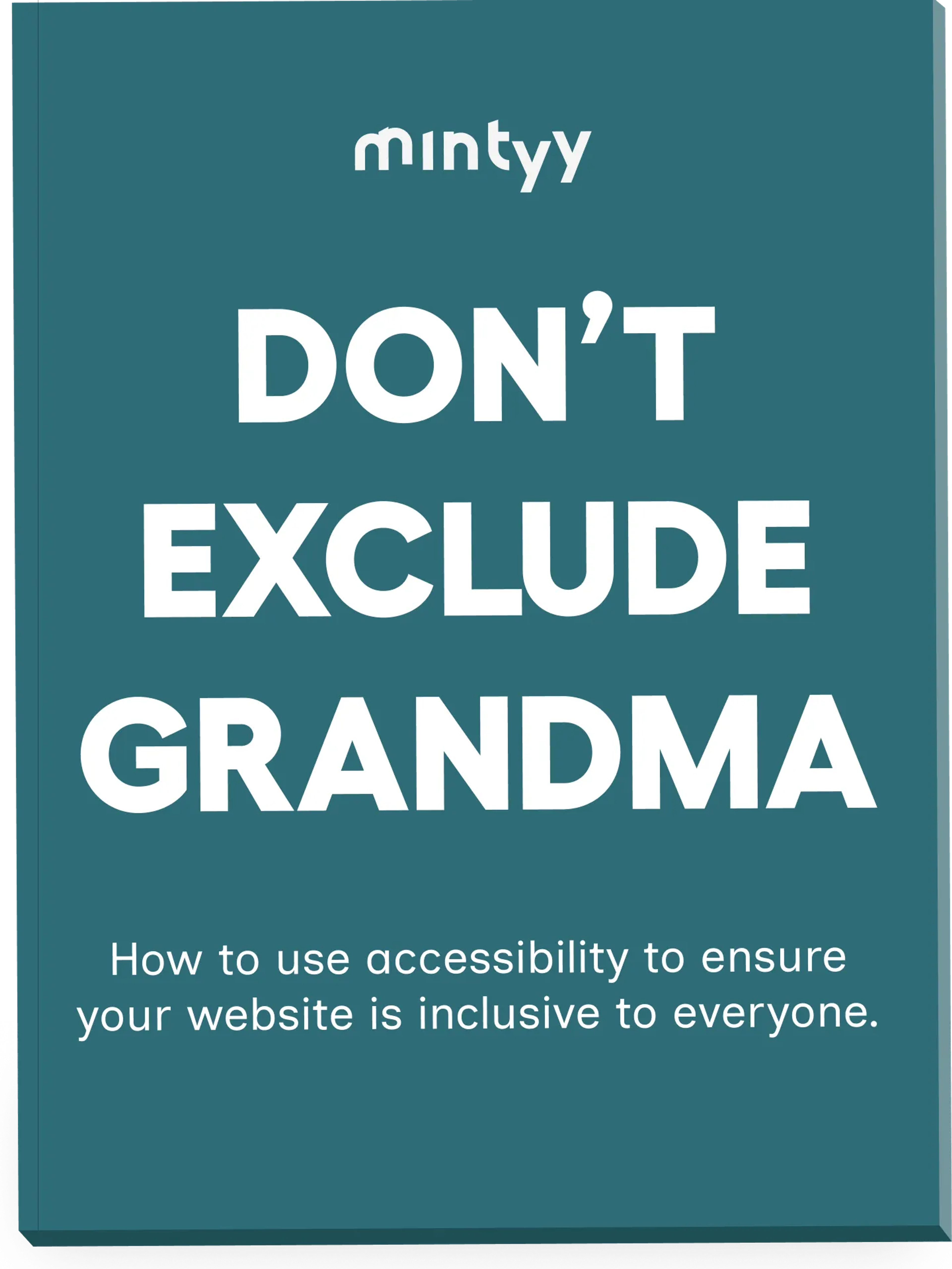 The front cover of "Don't Exclude Grandma"