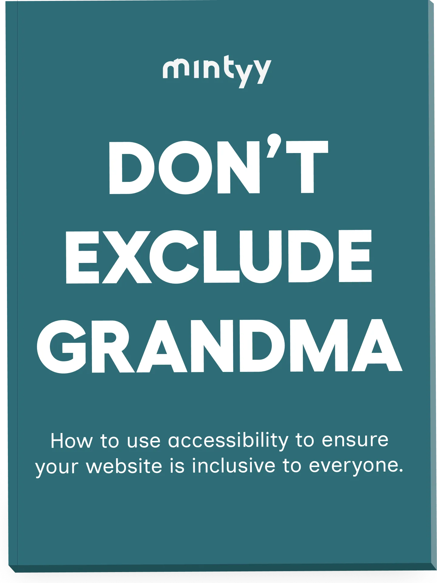The front cover of "Don't Exclude Grandma"