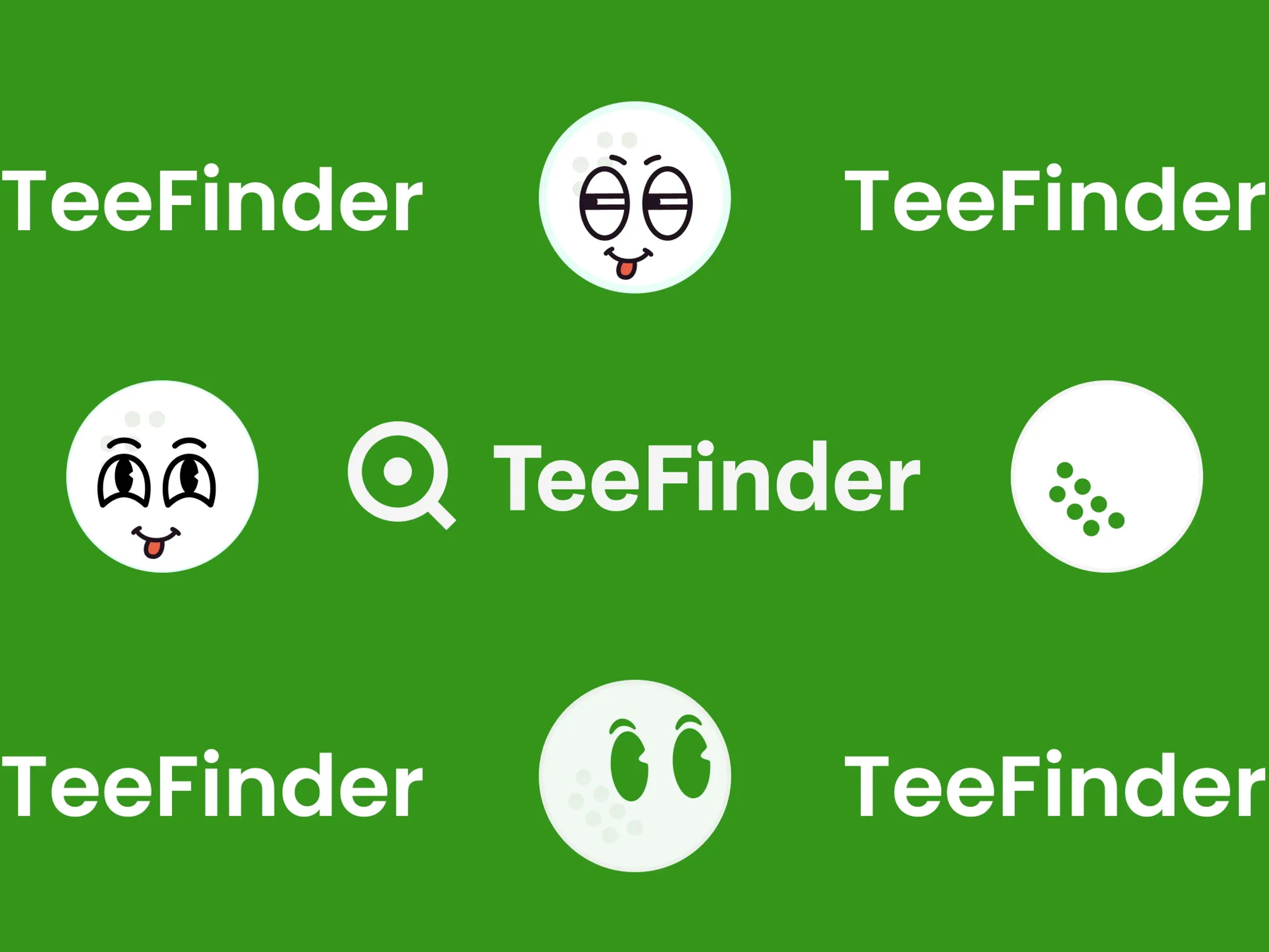 A mockup of the variations of logo we played with