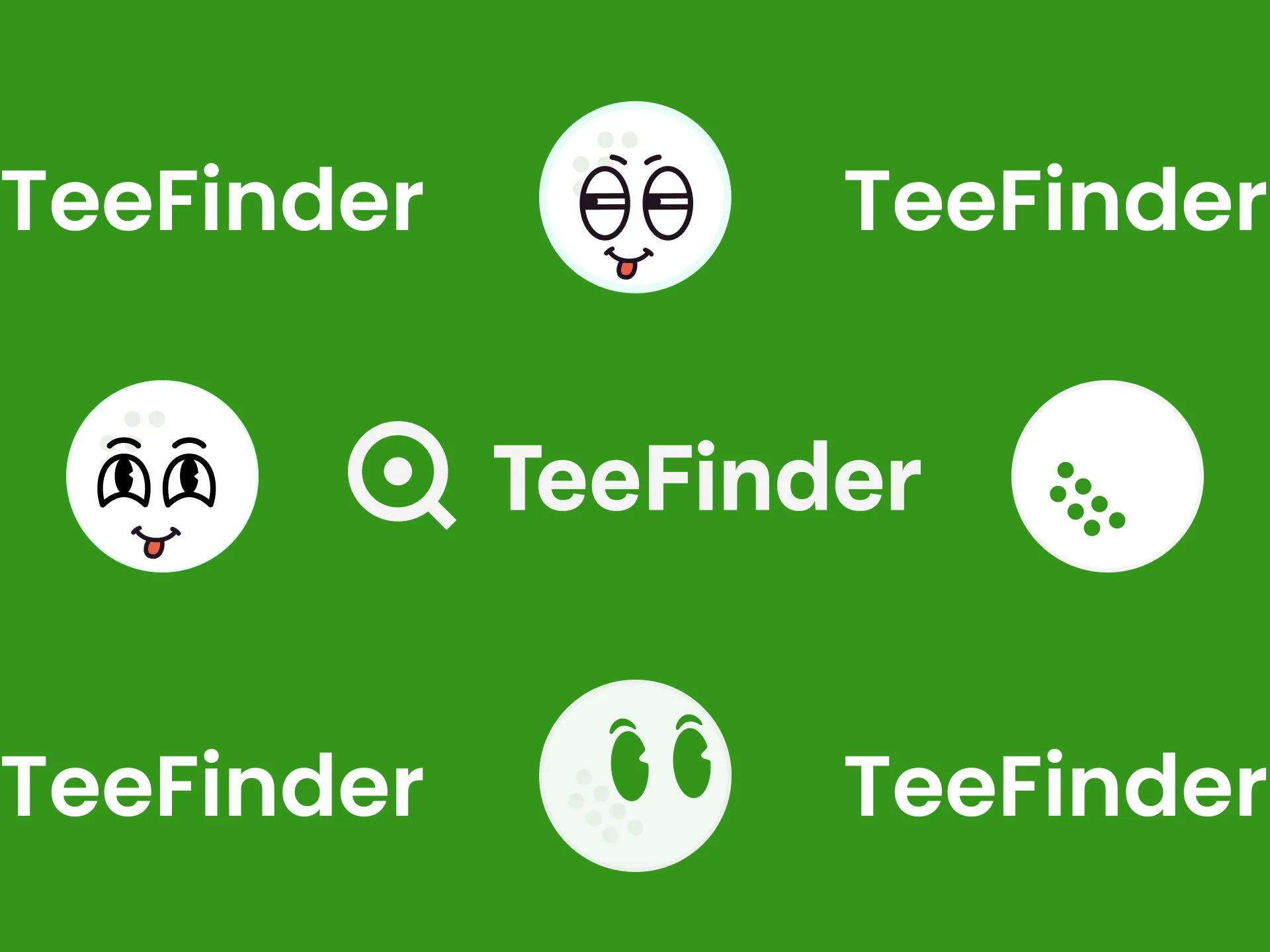 A mockup of the variations of logo we played with