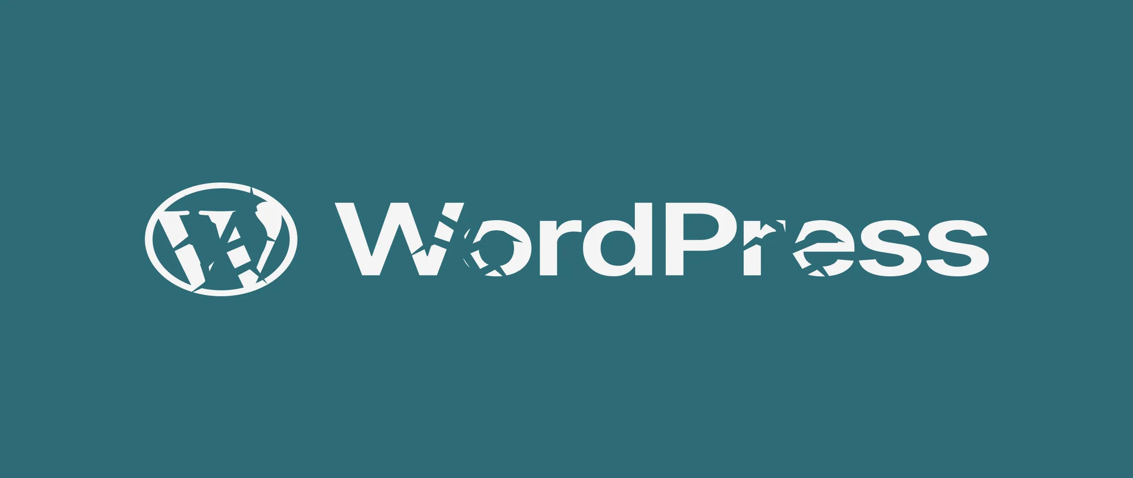 An illustration of the Wordpress logo with cracks in it.
