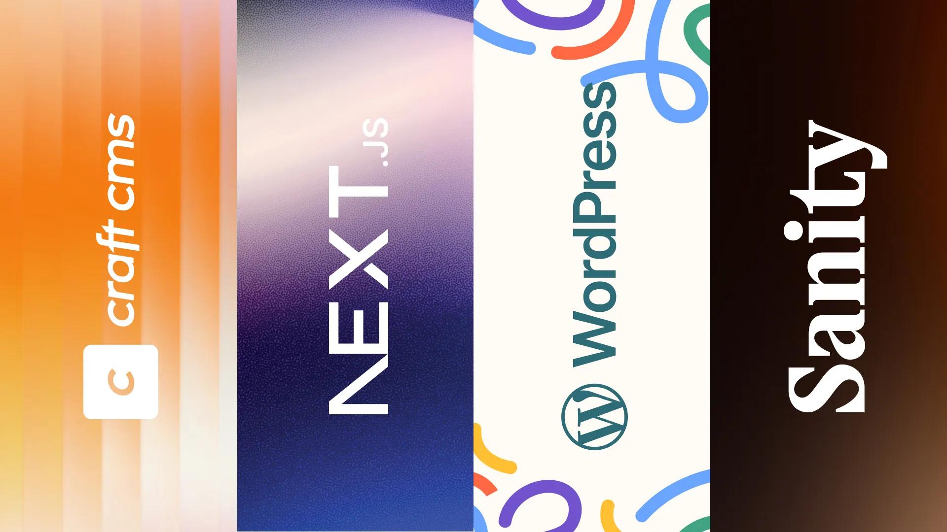 A mockup of the logos of tech stacks we use at Mintyy.