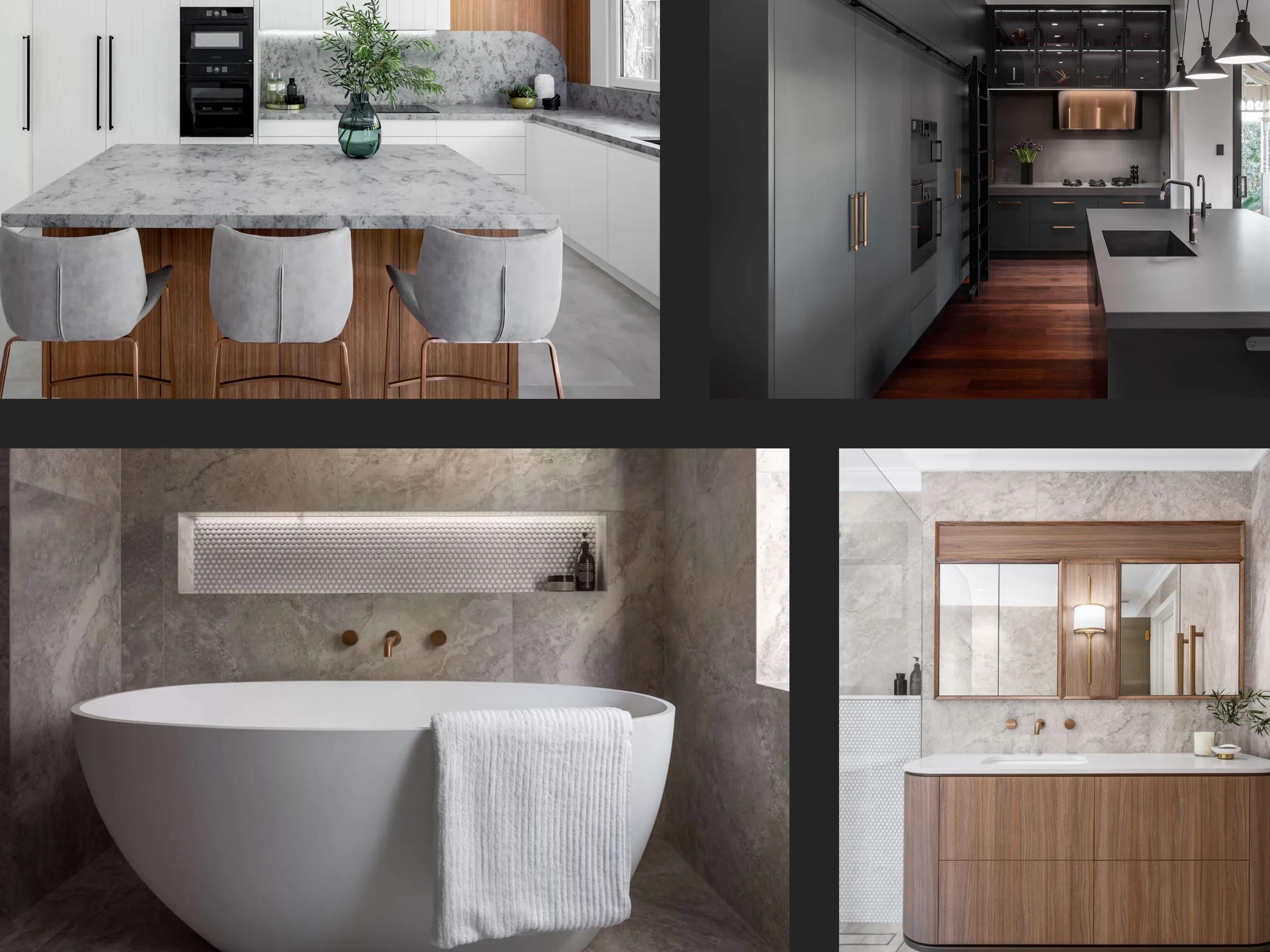 A mockup of some of the Lux Interiors photography.