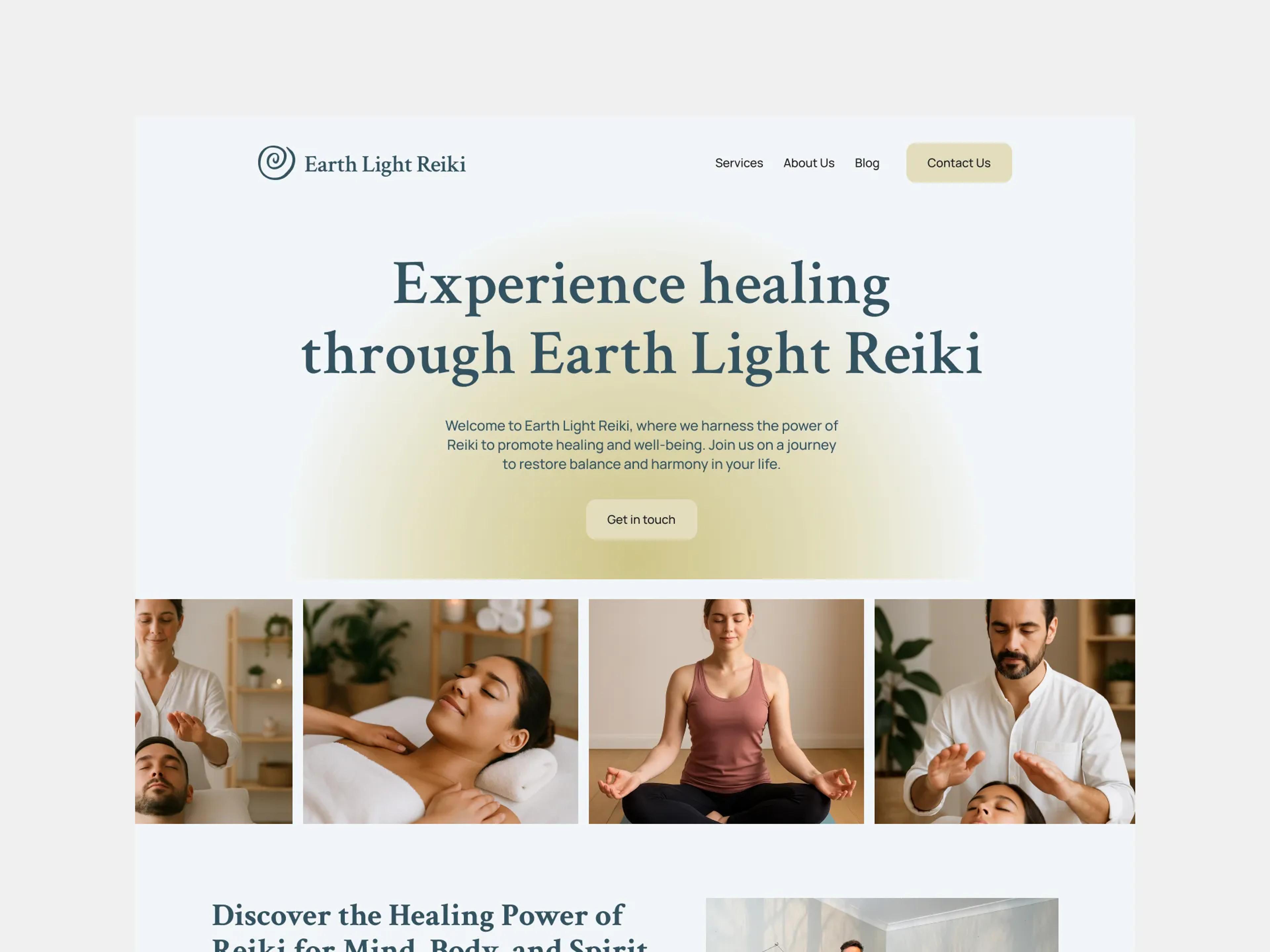 A mockup of the ELR website design on desktop.