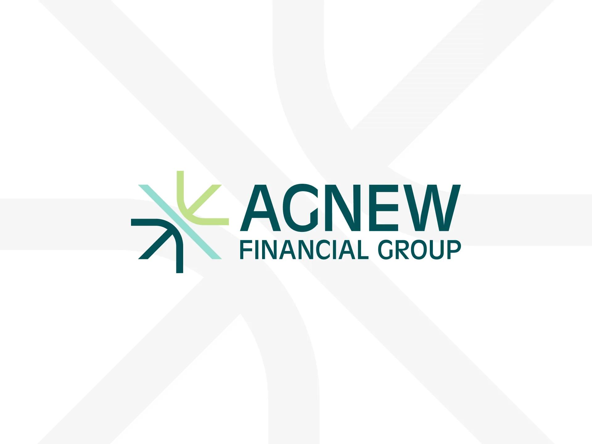 A mockup of the Agnew Financial Group logo.