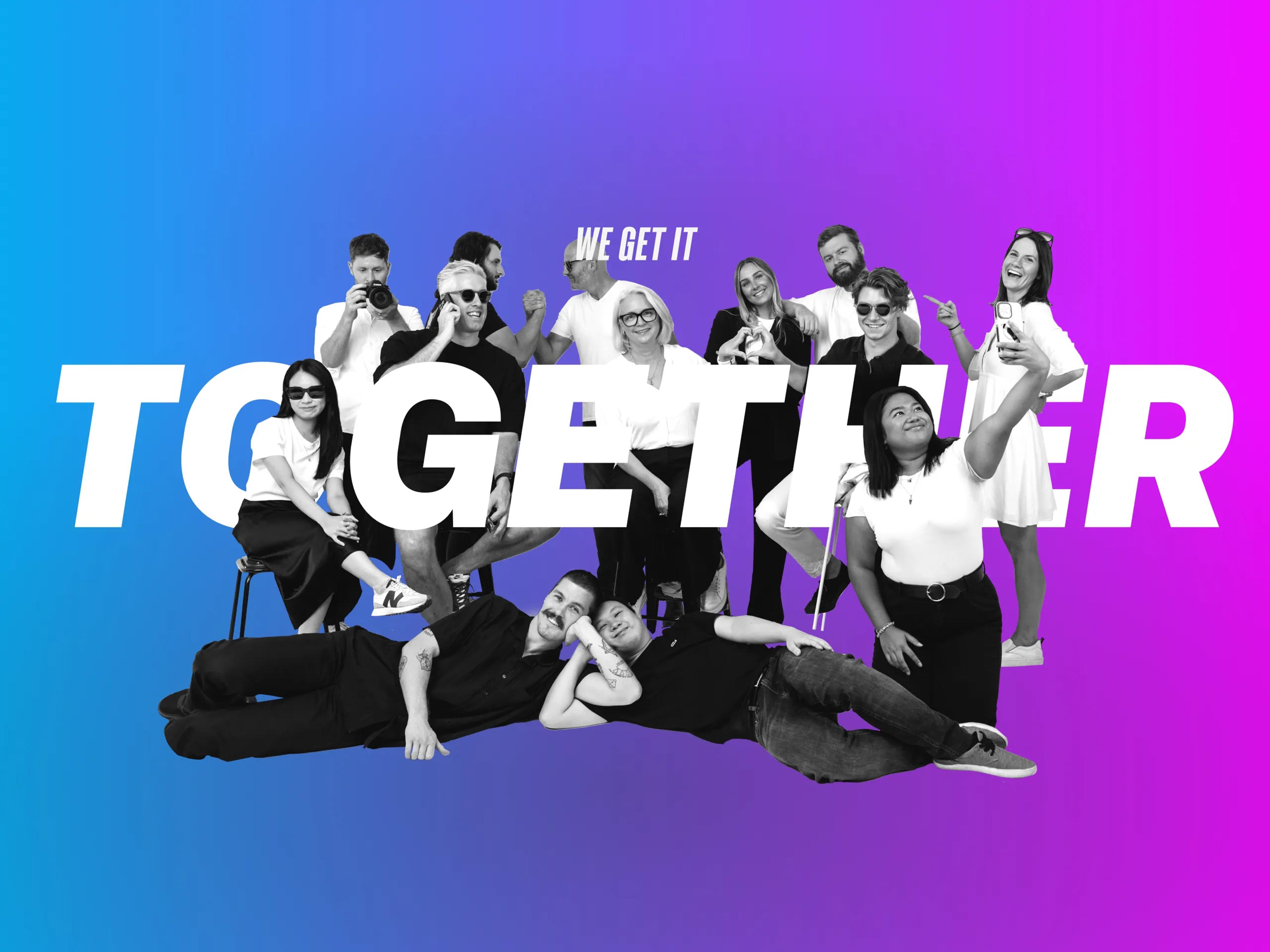 A mockup of the Unify hero panel