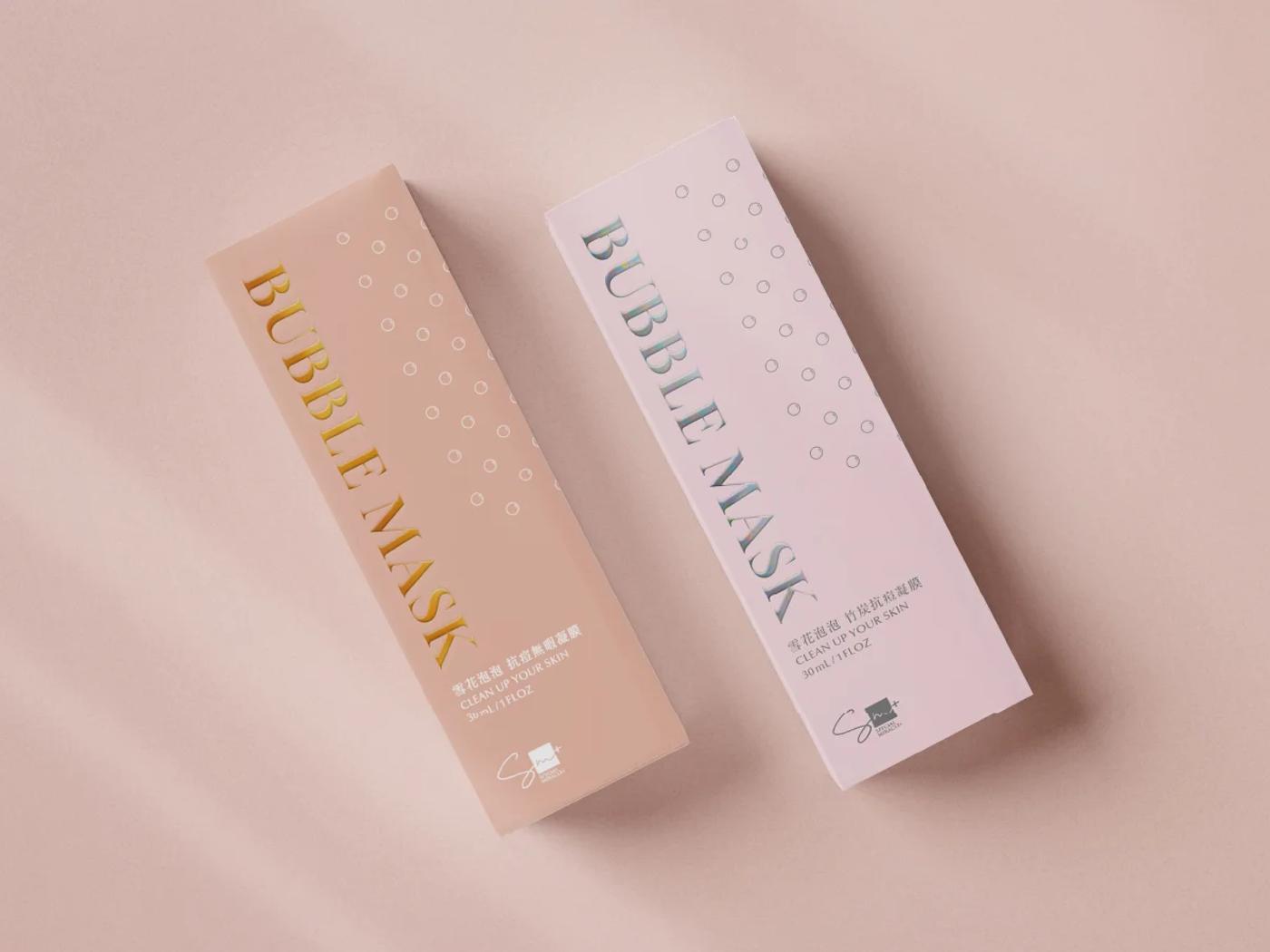 雪花泡泡凝膠面膜包裝