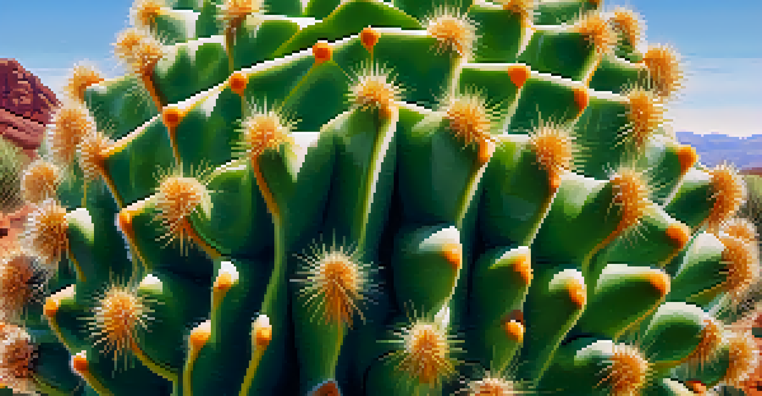 Close-up of a peyote cactus with intricate details and soft sunlight.