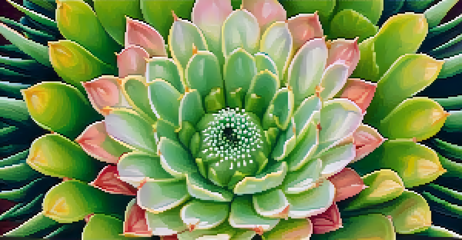 A detailed close-up of a peyote cactus, showcasing its vibrant green color and delicate flowers in soft natural light.