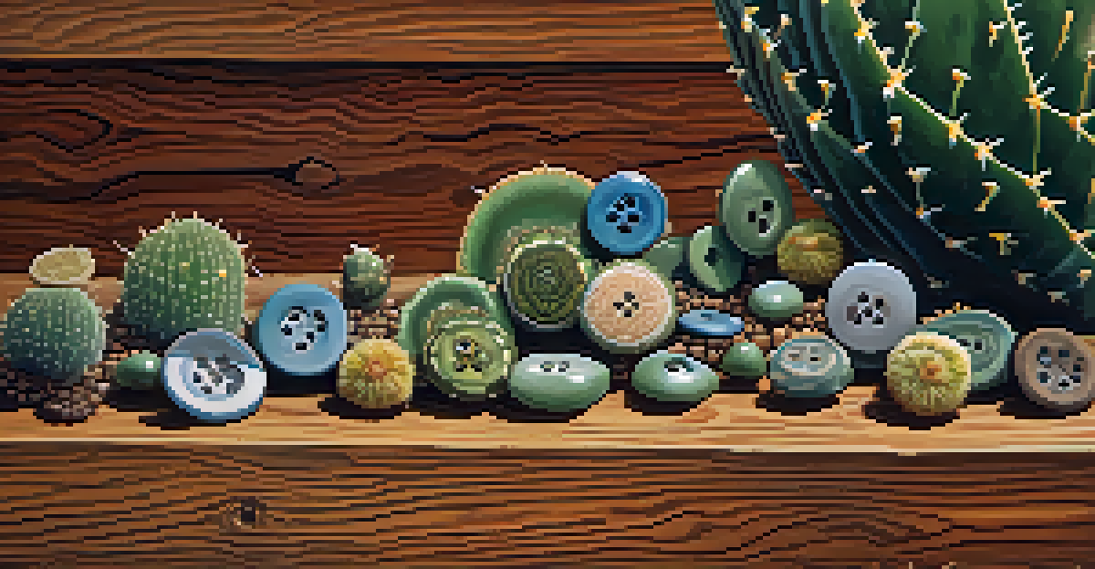 Close-up of peyote buttons on a wooden table with natural lighting.