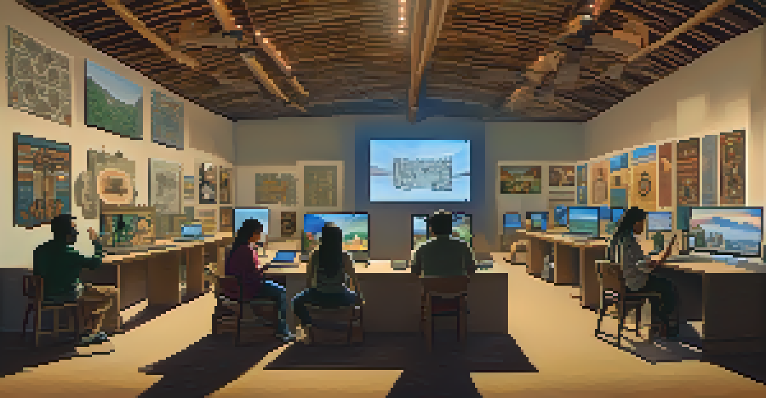 Community members using technology to engage with digital archives about Peyote knowledge.