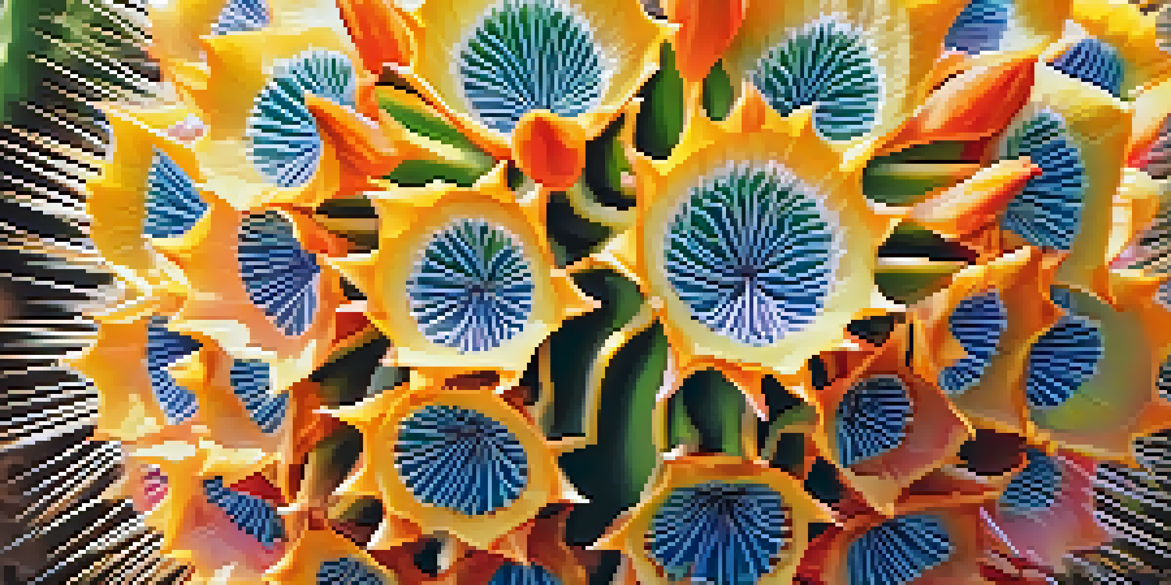 Close-up of a Peyote cactus showcasing its spines and vibrant colors, with a blurred desert background.