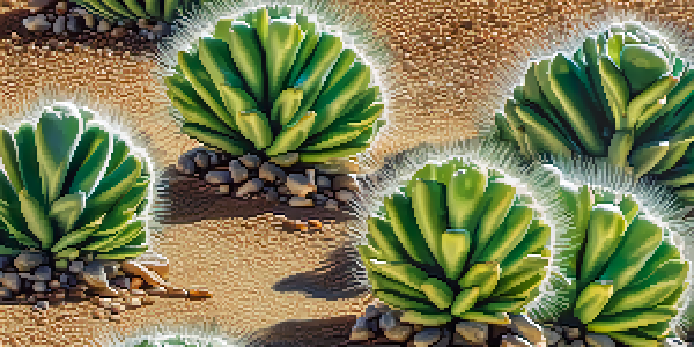 A close-up of a healthy peyote cactus in a desert setting, with sunlight highlighting its green texture and spines.