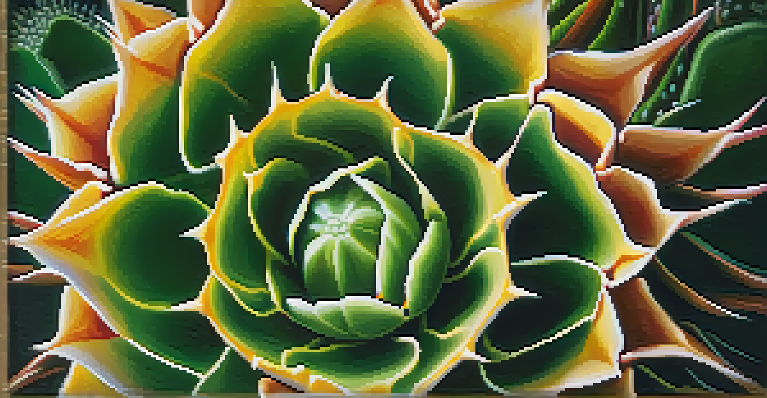 A detailed close-up of a peyote cactus on a wooden surface, showcasing its spines and color.