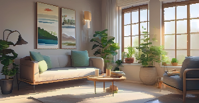 A cozy therapy room with warm lighting, a comfortable chair, and plants, creating a calming atmosphere.