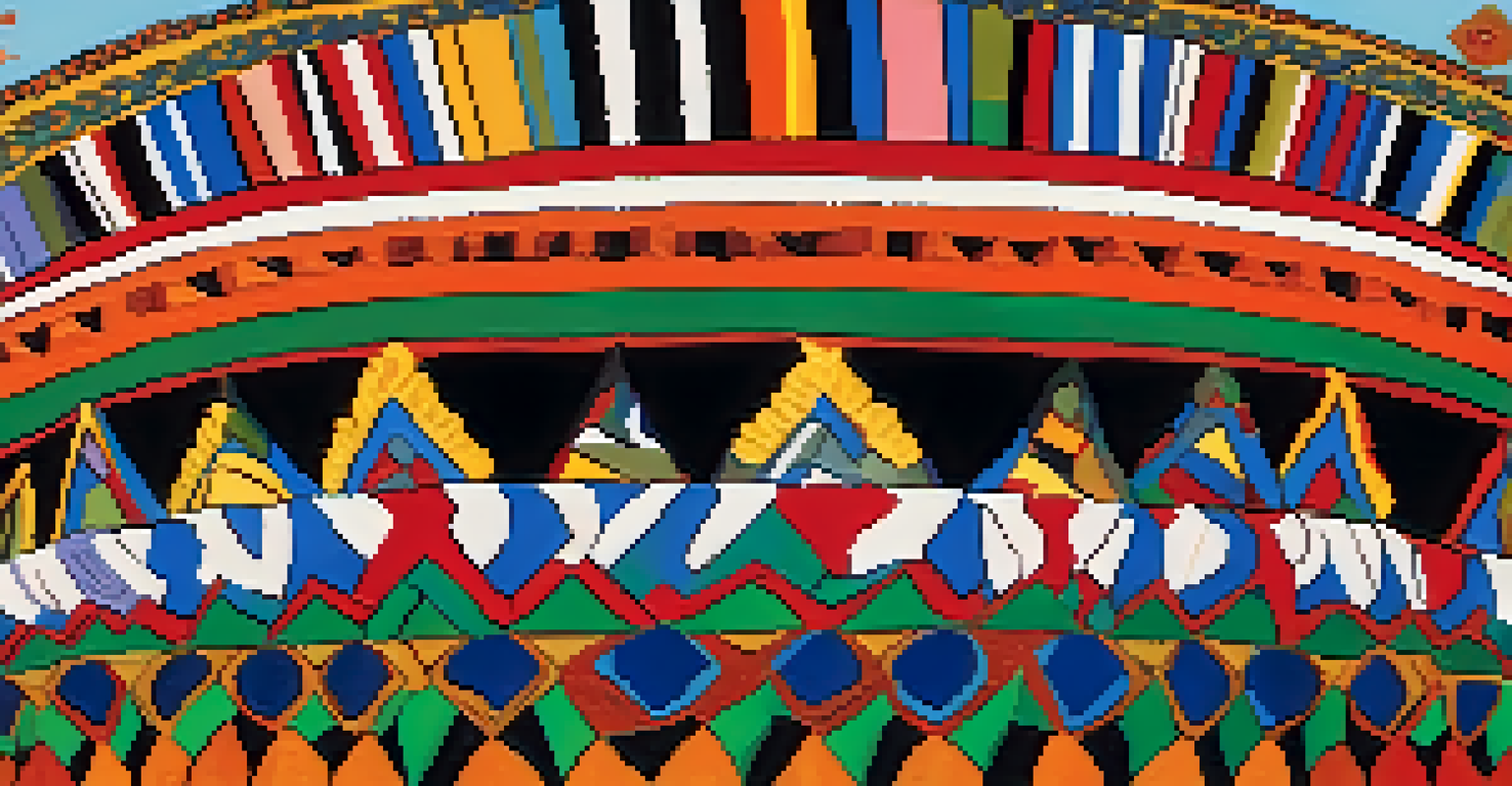 A close-up of a Peyote cactus with participants in traditional attire blurred in the background during a ceremonial gathering.