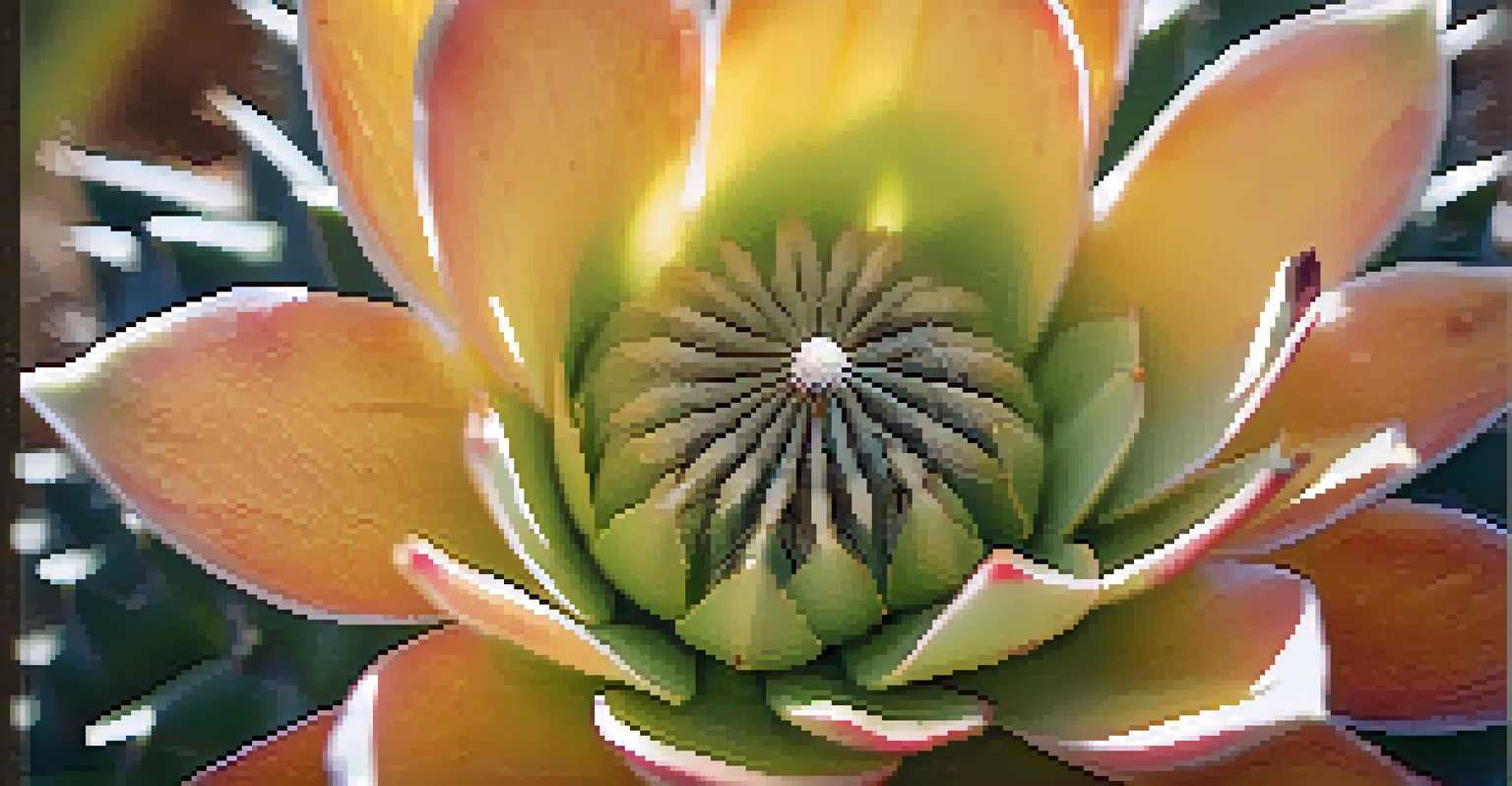 A close-up of a peyote cactus displaying its unique texture and shape in a natural setting.