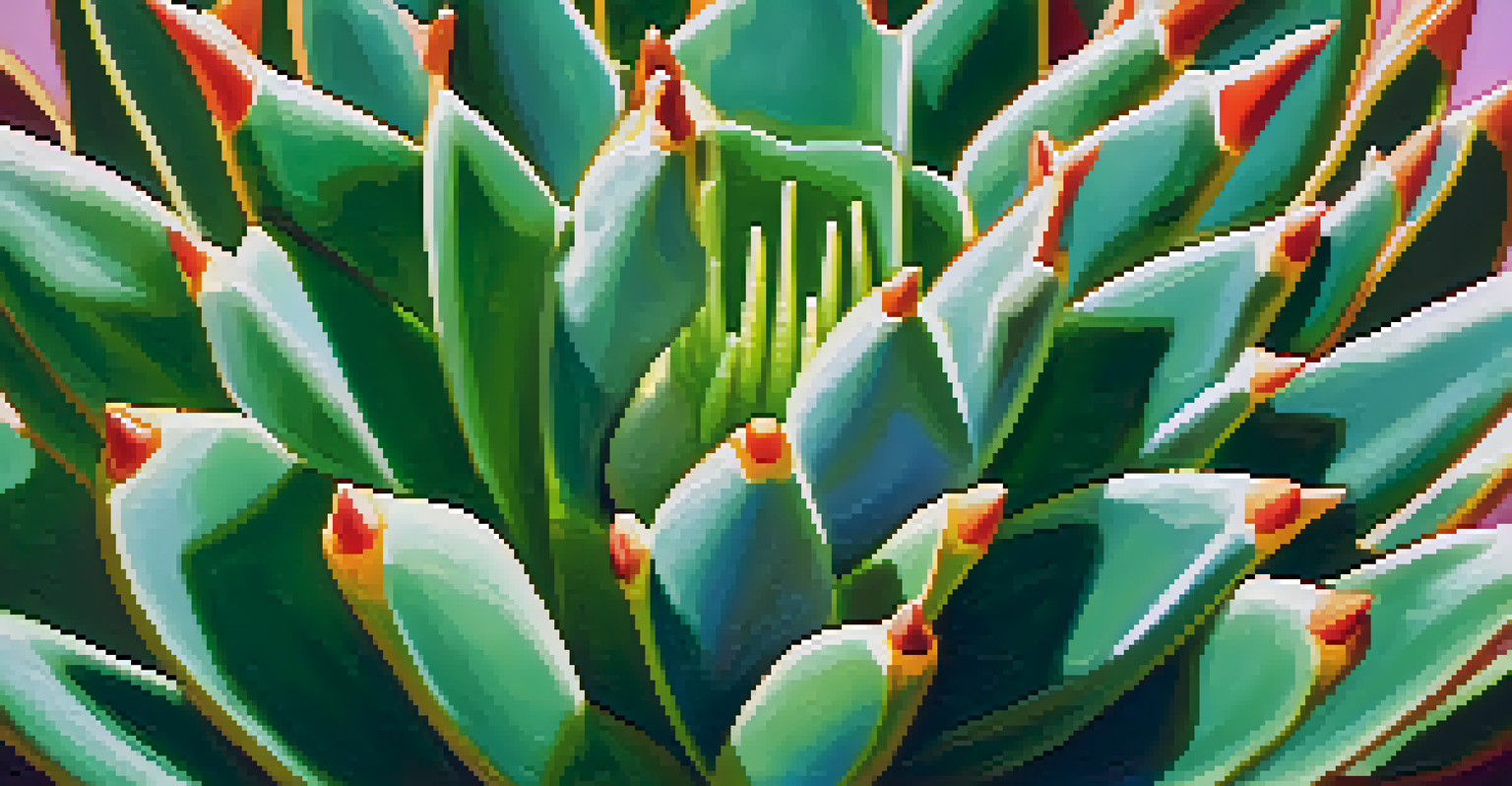 A detailed view of a peyote cactus highlighting its spines and green texture in a sunlit natural setting.